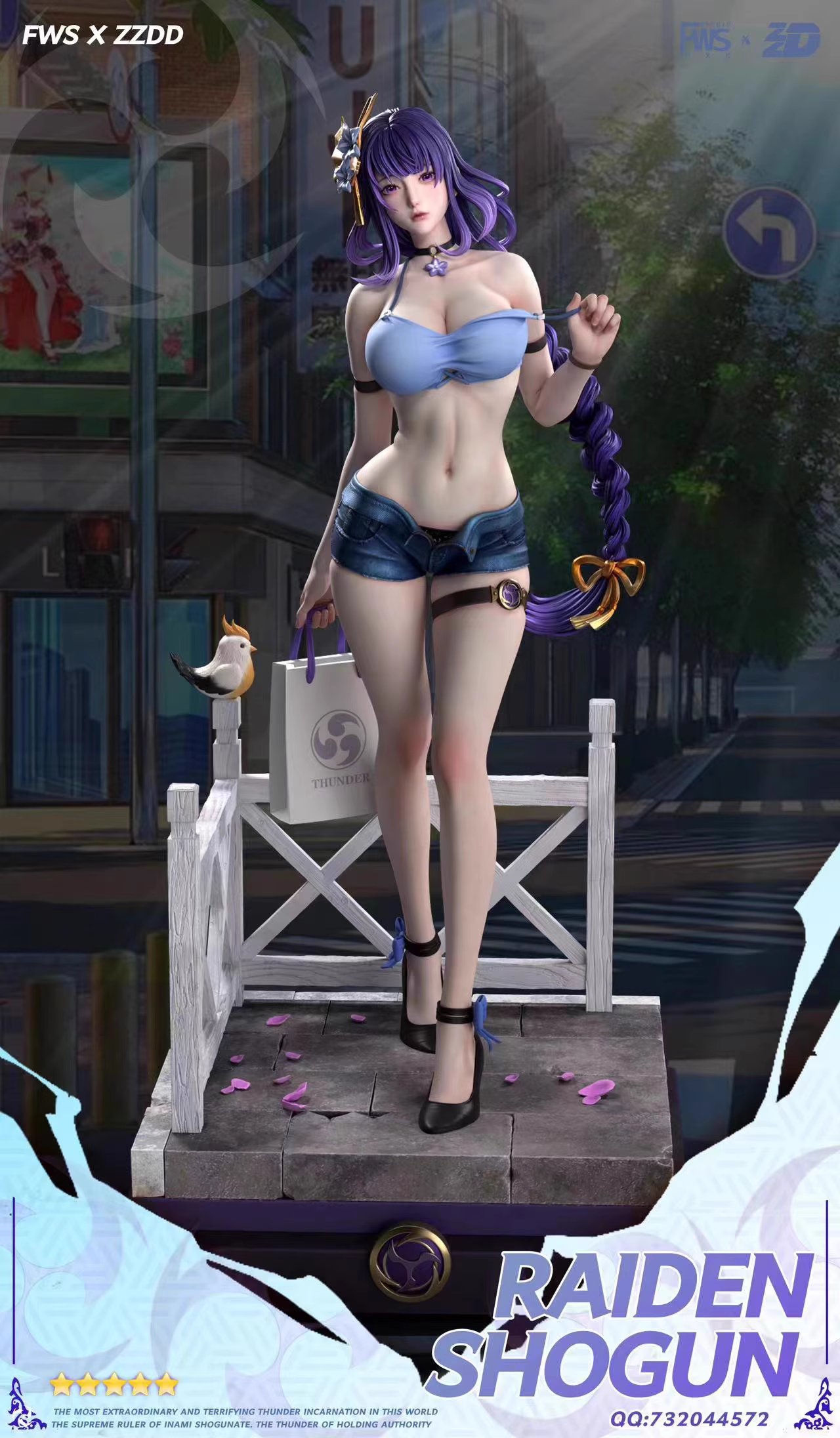 【Pre-sale】1/4 Scale Raiden Shogun-Genshin Impact-Fws & ZZDD Studios