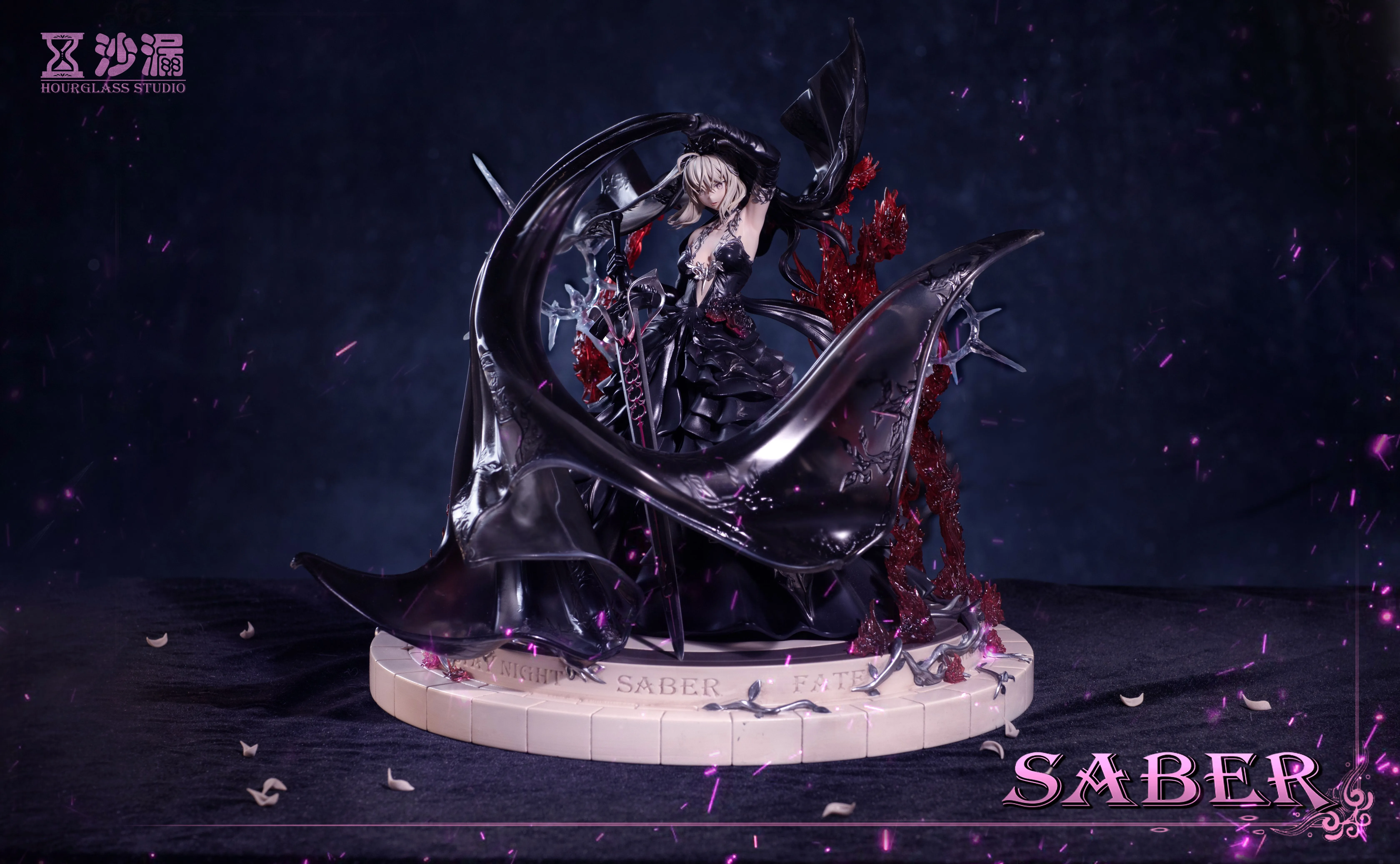 【Few left】Black Wedding Dress Saber-Fate/stay night-HourGlass Studio