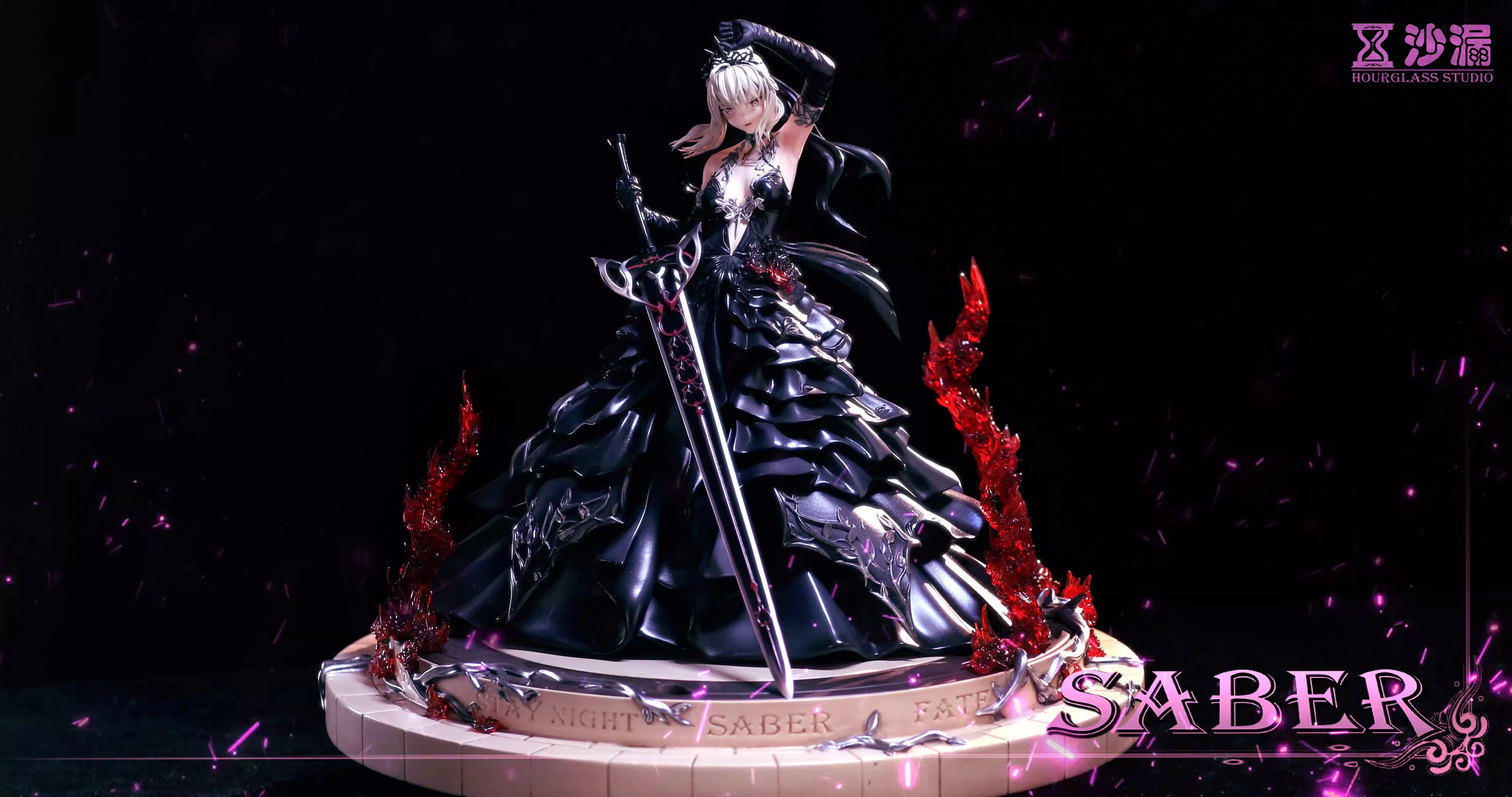【Few left】Black Wedding Dress Saber-Fate/stay night-HourGlass Studio