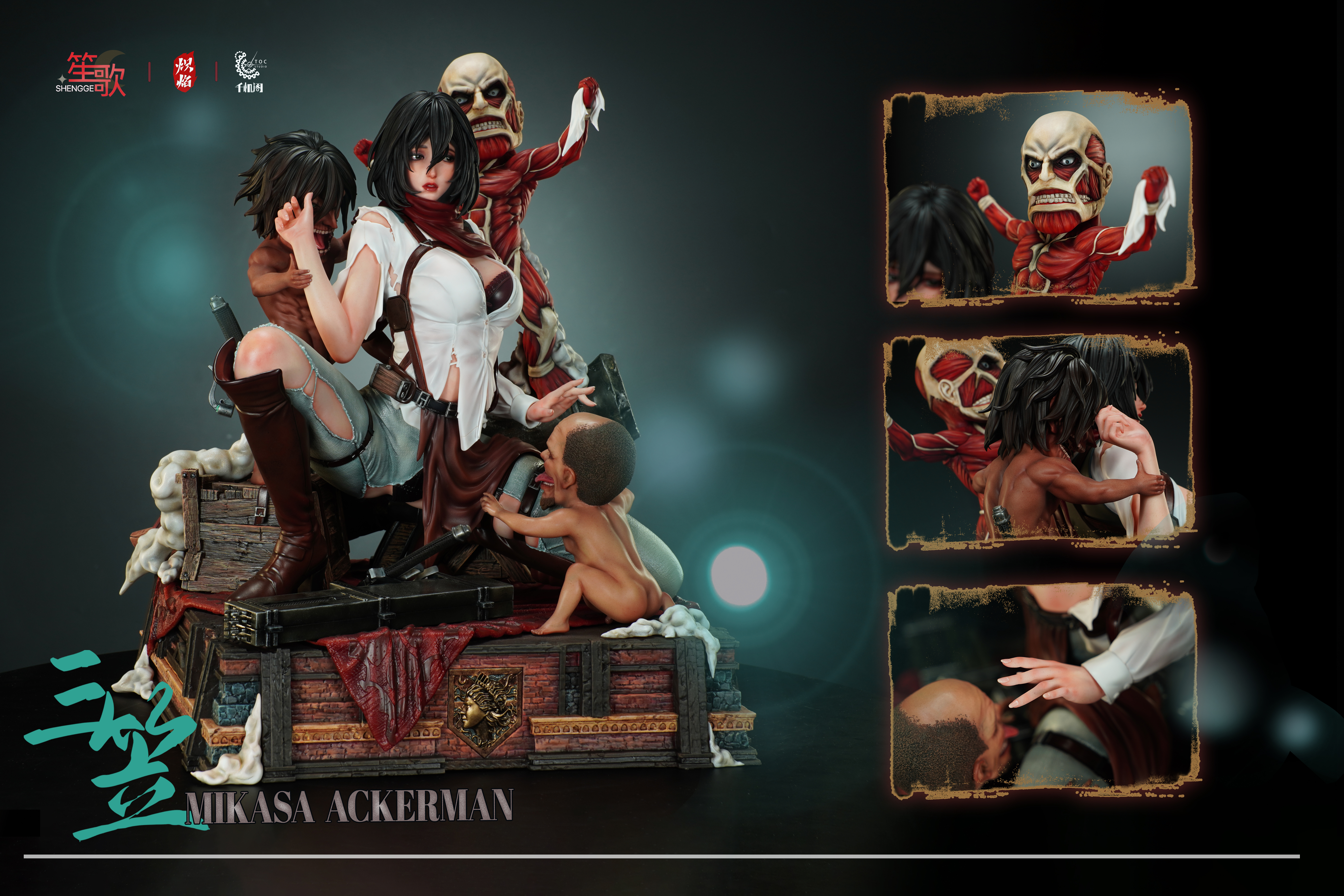 【Sold out】1/4 Scale Mikasa·Ackerman-Attack on Titan-ShengGe & TOC Studio
