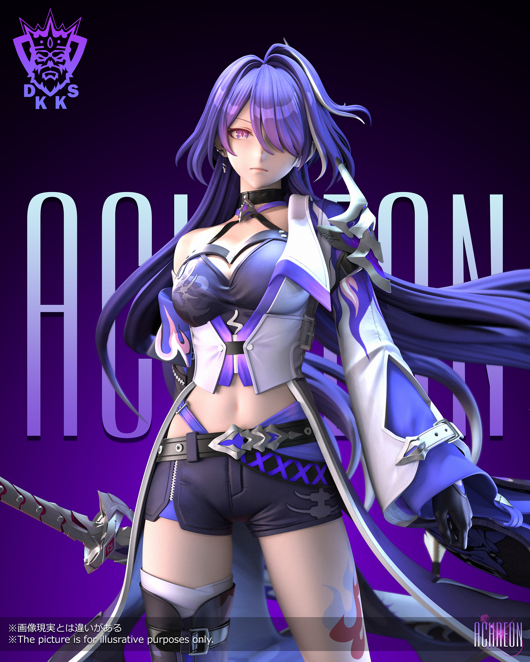 【Pre-sale】1/4 & 1/6 Scale Acheron-Honkai: Star Rail-Dark King Studio