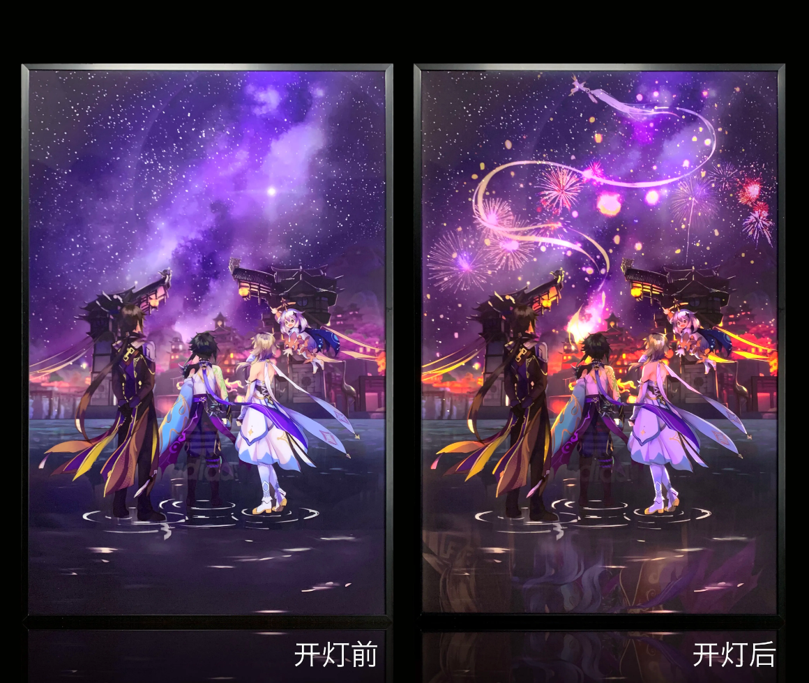 【In stock】Decorative Painting of Lumine, ZhongLi & Xiao-Genshin Impact-Mystical Art Studio