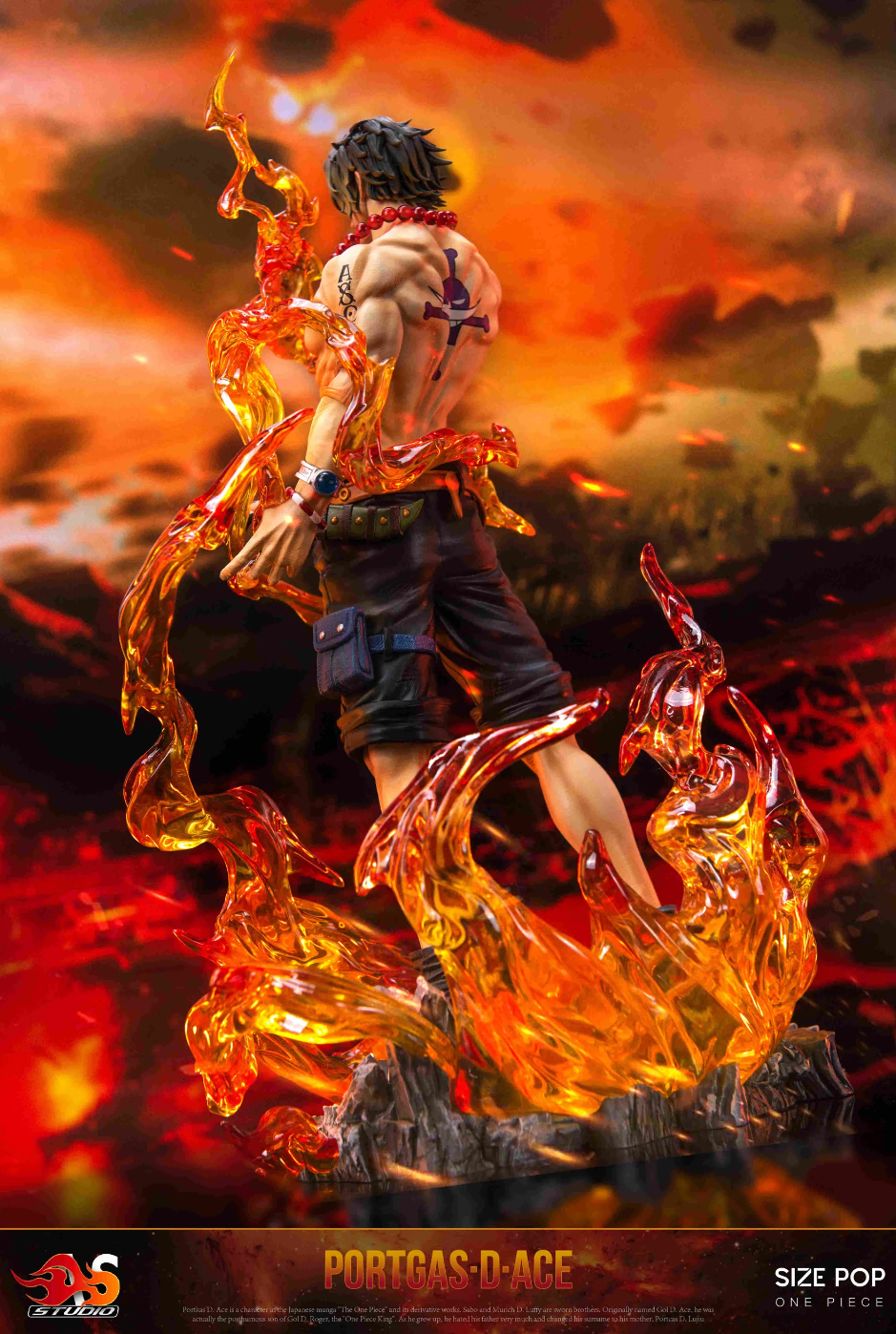 【Pre-sale】POP Scale Goodbye Flame Portgas D. Ace-AS Studio