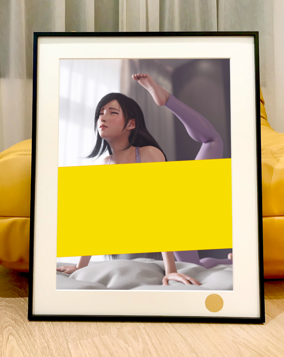 【Pre-sale】Decorative Painting of Yoga Tifa-Final Fantasy-XingKong Studio