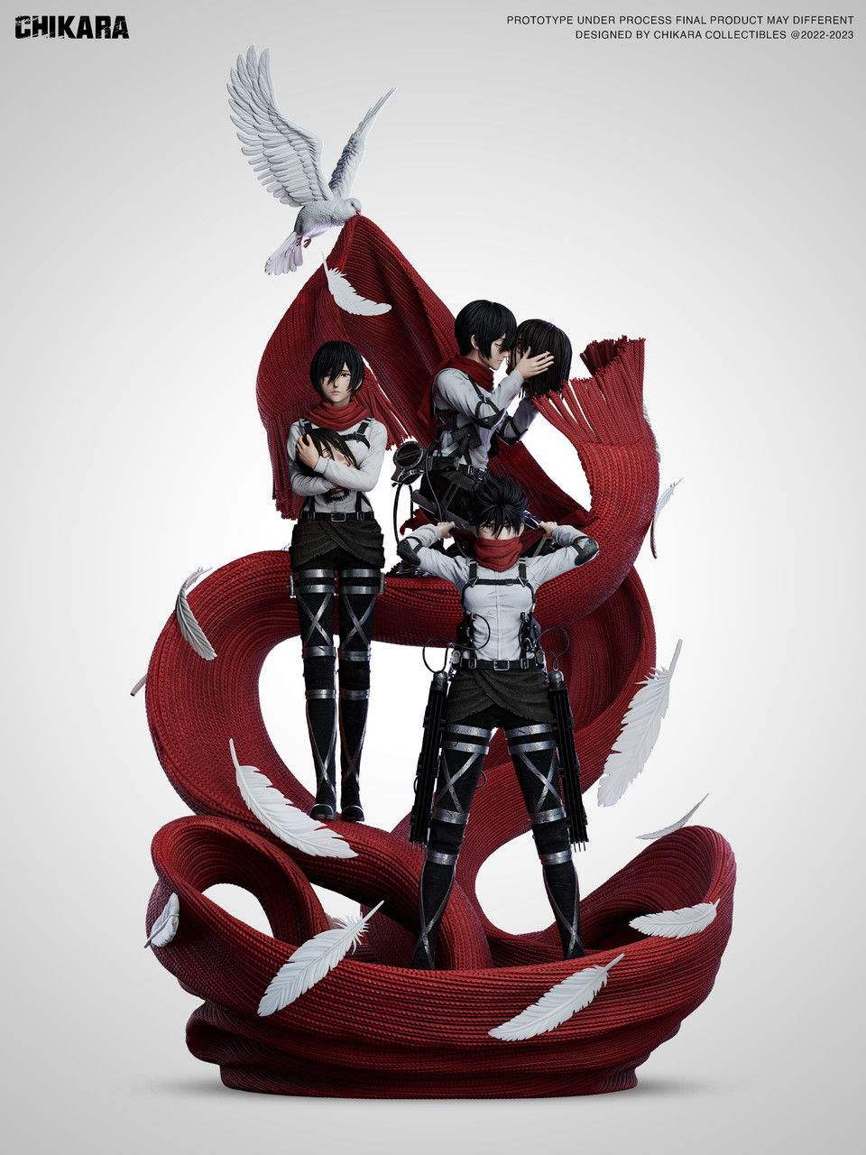 【Sold out no more】1/6 Scale Goodbye Eren Mikasa·Ackerman-Attack on Titan-CHIKARA Studio