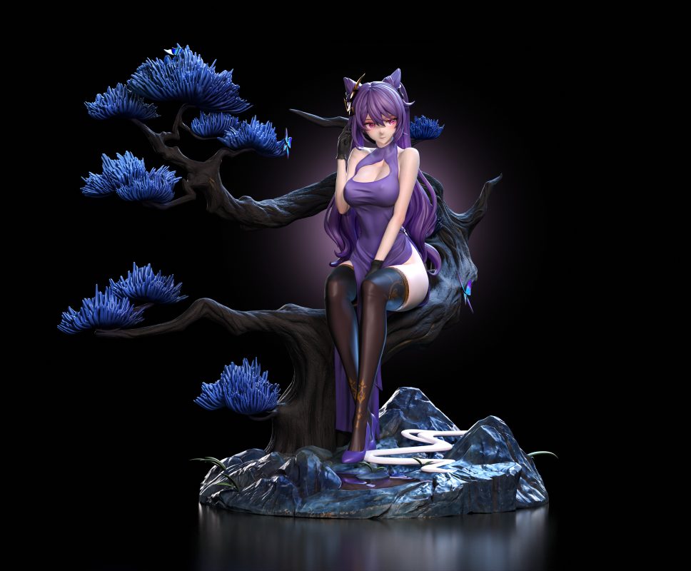 【Sold out】1/6 Scale B Version KeQing-Genshin Impact-LouLan studio