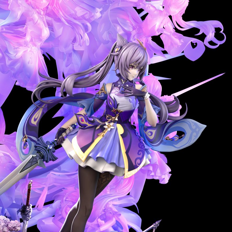 【Sold out】1/6 Scale A Version KeQing-Genshin Impact-LouLan studio