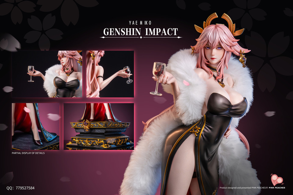 【Pre-sale】1/4 Scale Yae Miko-Genshin Impact-Pink Peaches Studio