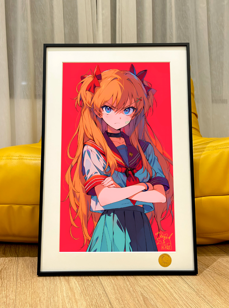 【Pre-sale】Decorative Painting of Angry Asuka Langley Soryu-EVA-XingKong Studio