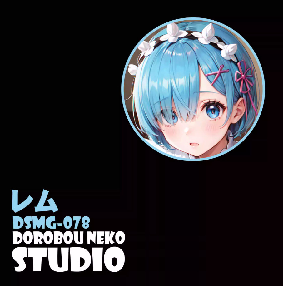 【In stock】DSMG-078 Decorative Painting of Rem-Re:Starting Life From Zero in a Different World-Dorobou Neko Studio