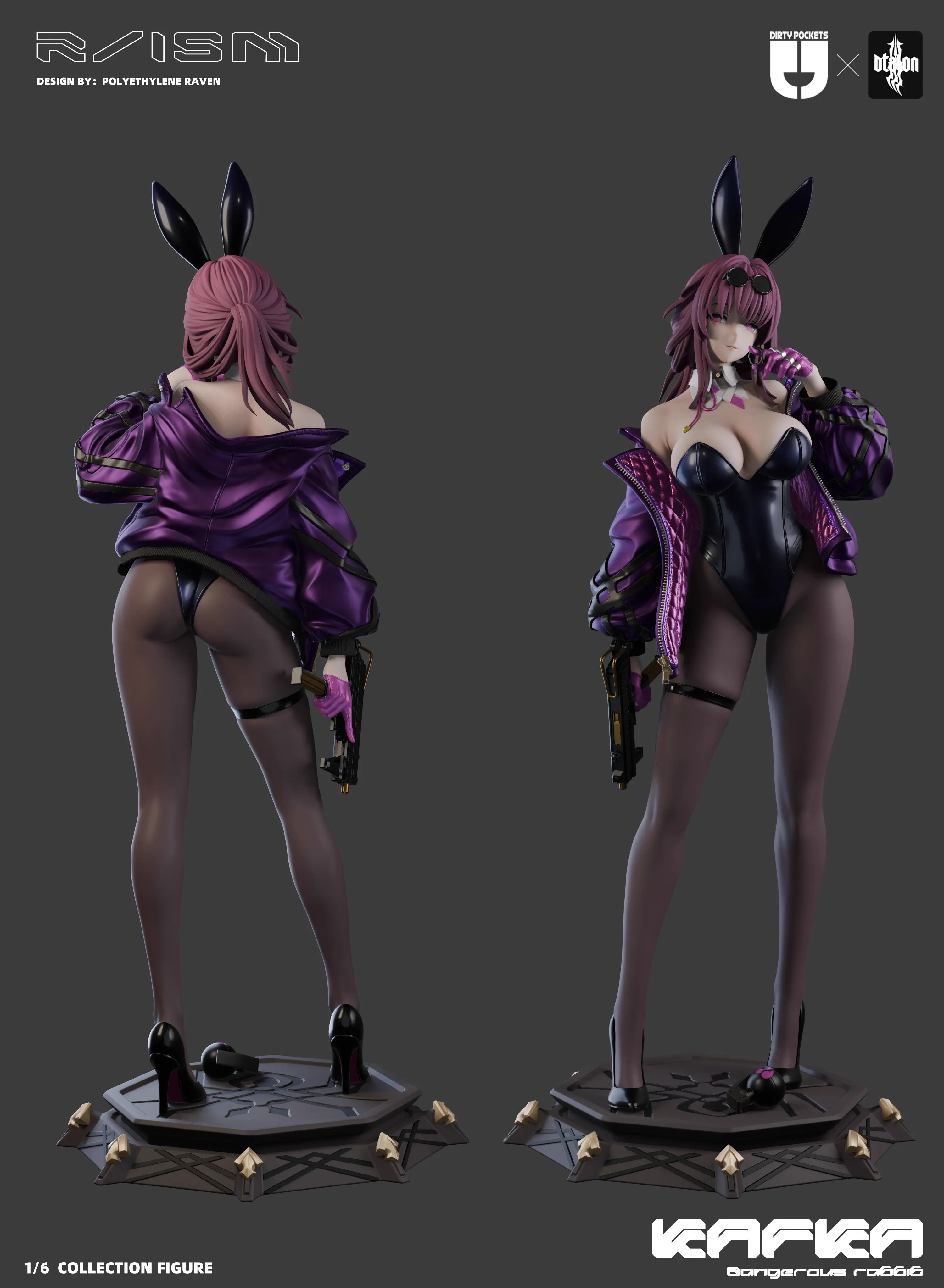 【Sold out】1/6 Scale Bunny Girl Kafka-Honkai: Star Rail-Dtalon & Dirty pockets Studios