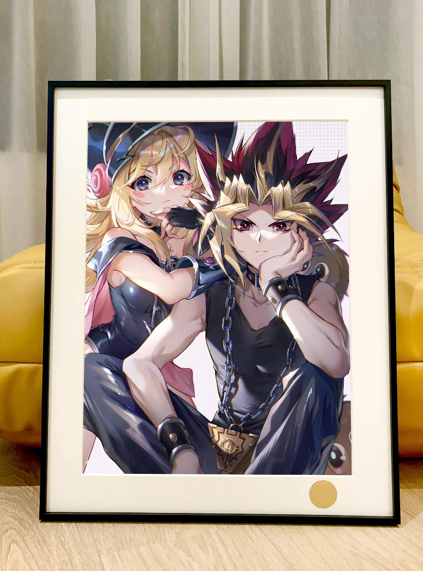 【Pre-sale】Decorative Painting of Dark Magician Girl & Black Magician-Yu-Gi-Oh!-XingKong Studio