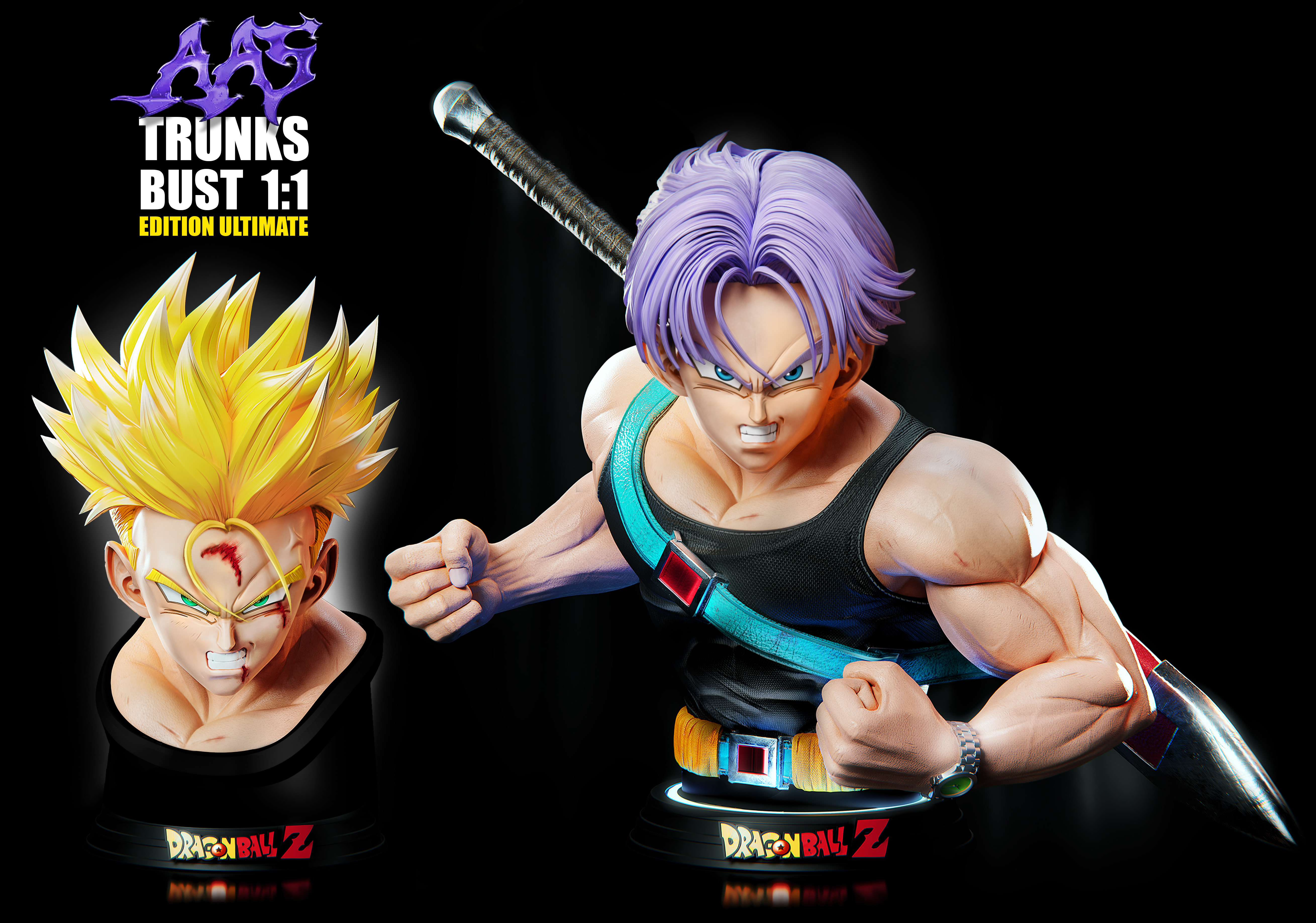 【Pre-sale】1/1 & 1/2 Scale Bust of Trunks-Armyant-studio