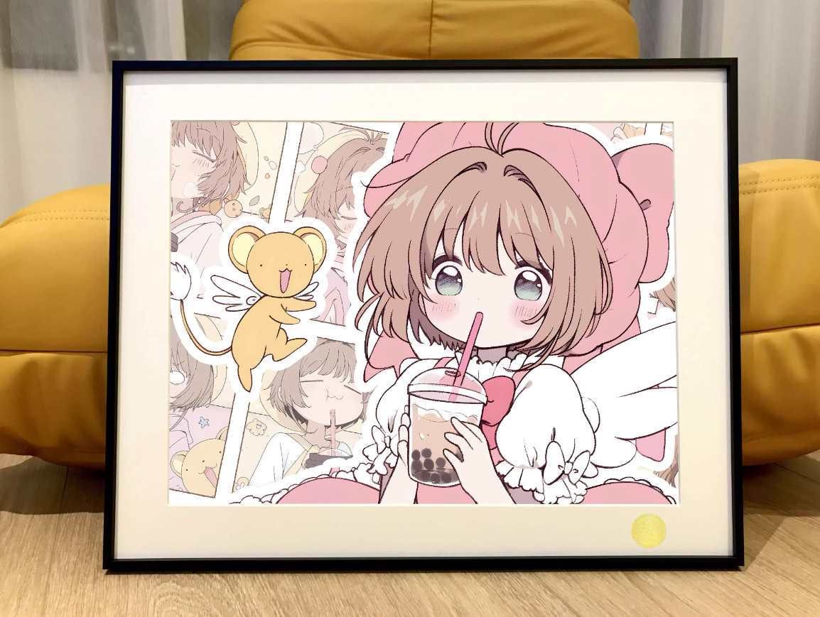 【Pre-sale】Decorative Painting of Milk Tea Sakura-Card Captor-XingKong Studio
