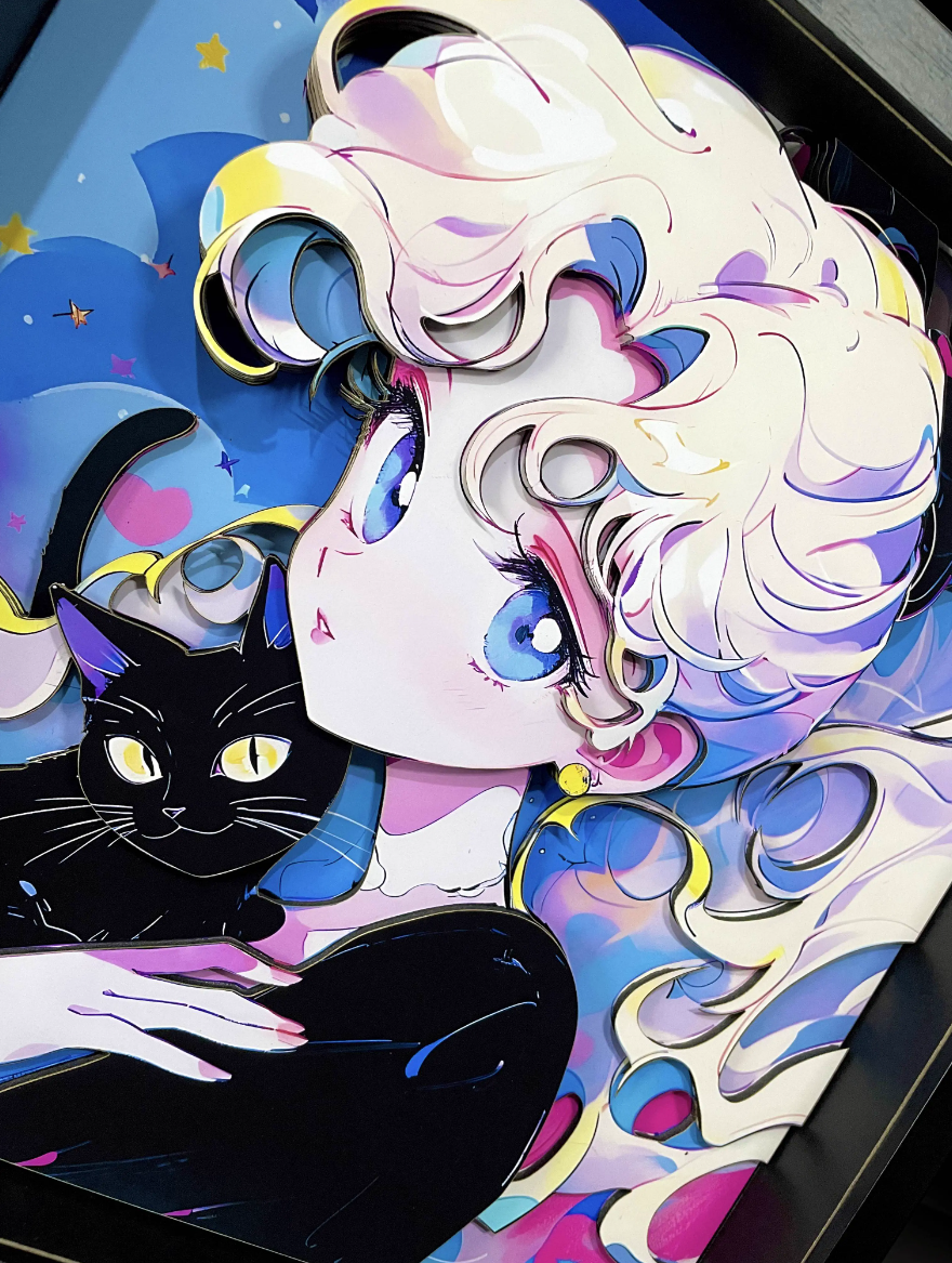 【In stock】Decorative Painting of Tsukino Usagi-Sailor Moon-MOMO Studio