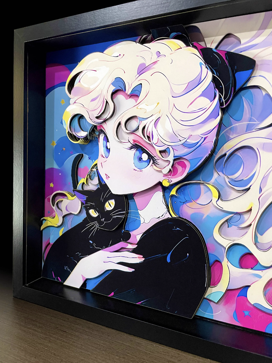 【In stock】Decorative Painting of Tsukino Usagi-Sailor Moon-MOMO Studio