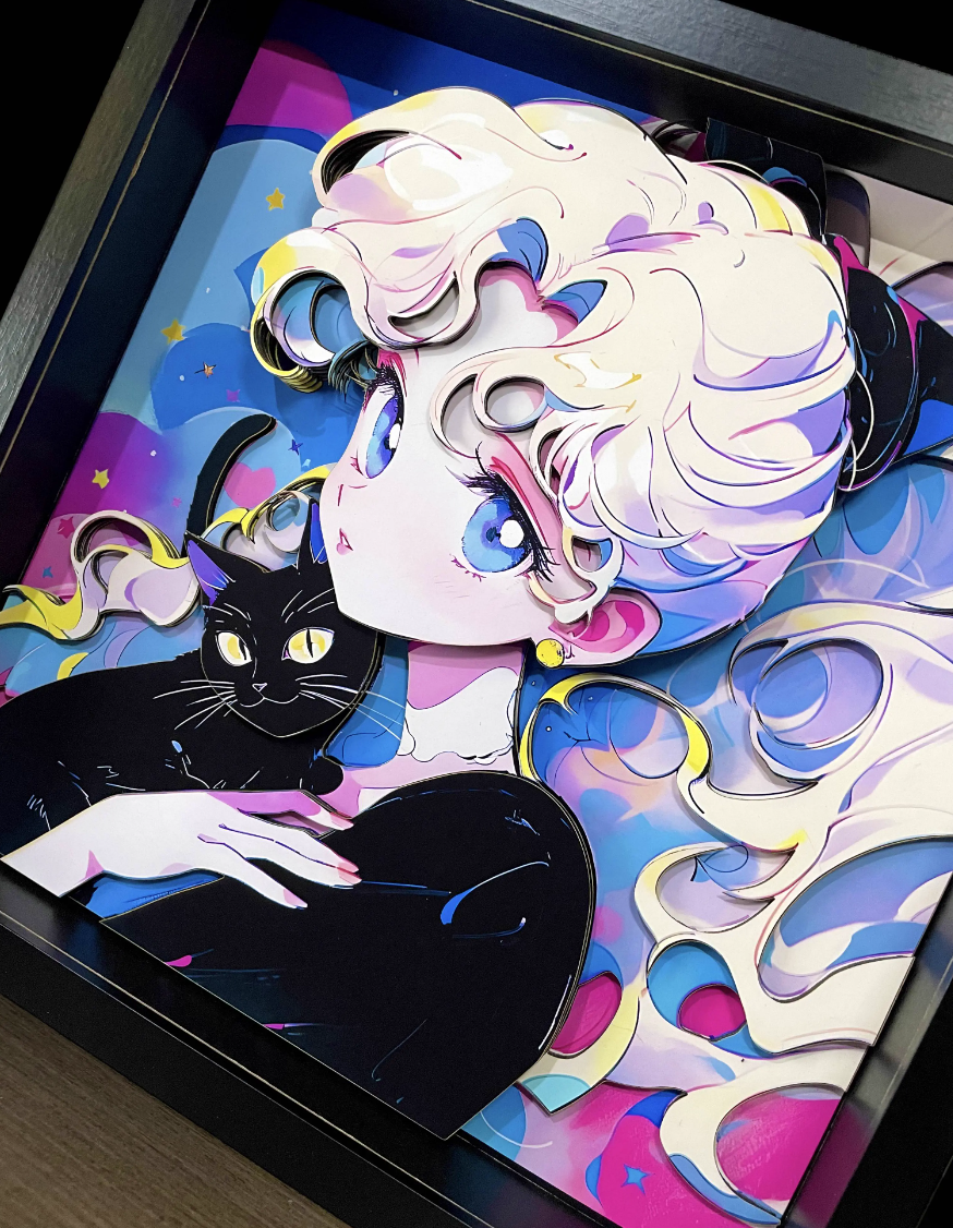 【In stock】Decorative Painting of Tsukino Usagi-Sailor Moon-MOMO Studio