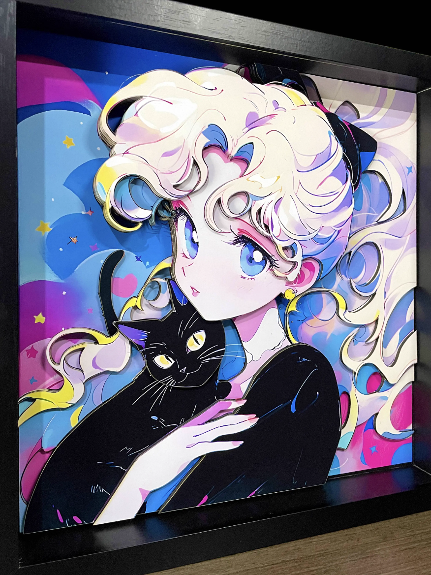 【In stock】Decorative Painting of Tsukino Usagi-Sailor Moon-MOMO Studio