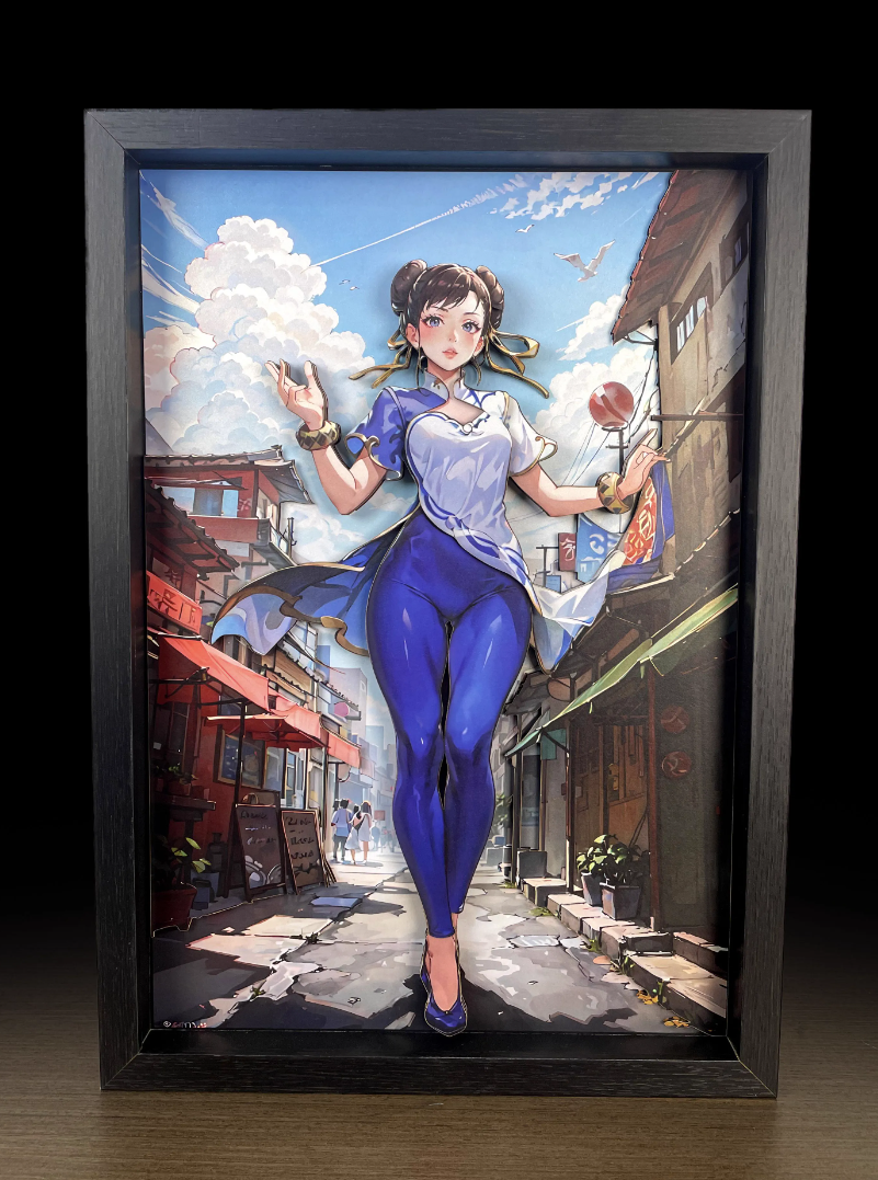 【In stock】Decorative Painting of ChunLi-Street Fighter(SF)-MOMO Studio