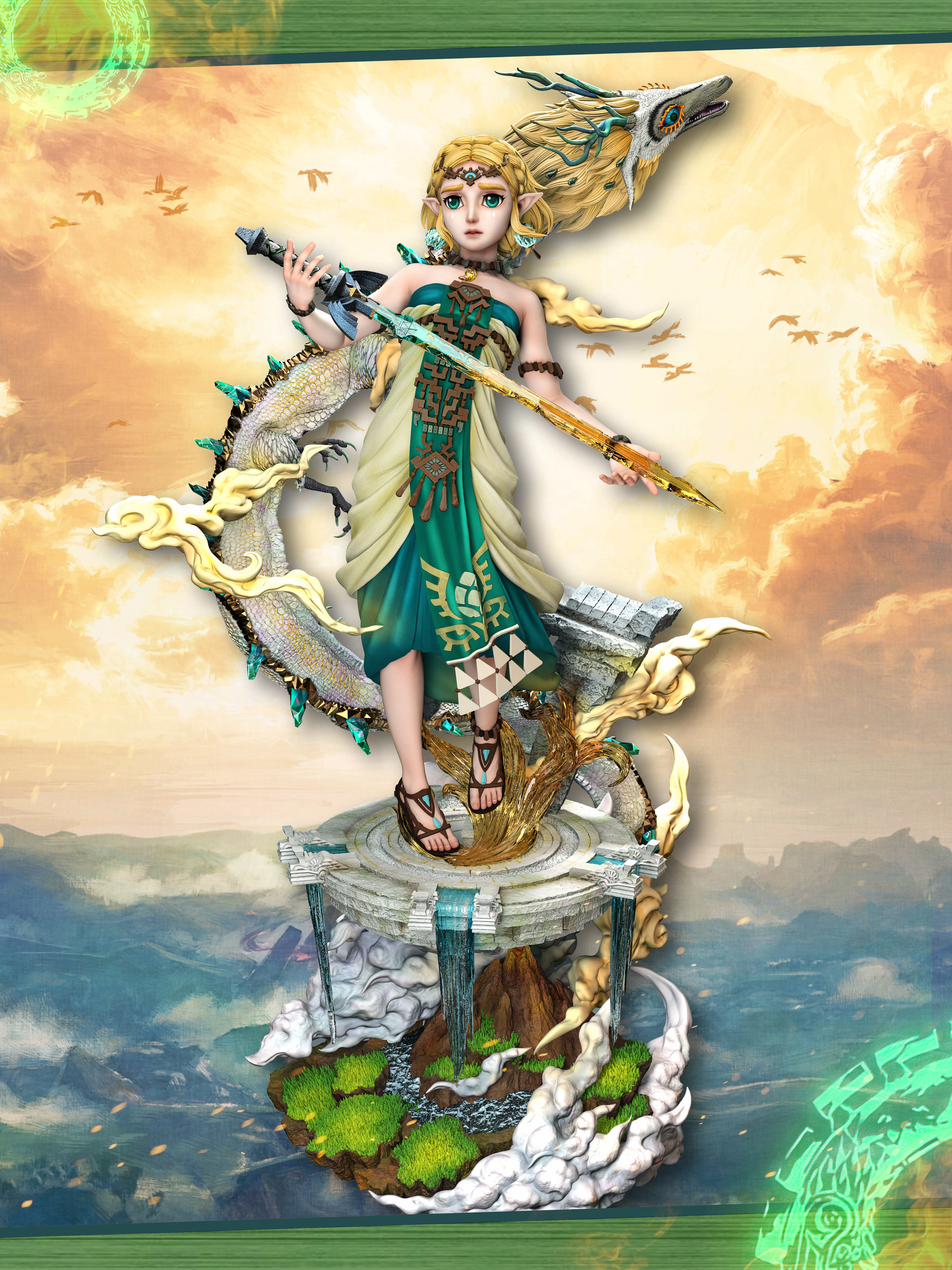 【Pre-sale】1/6 & 1/4 Scale Princess Zelda-The Legend of Zelda-hero belief X hunter fan Studios