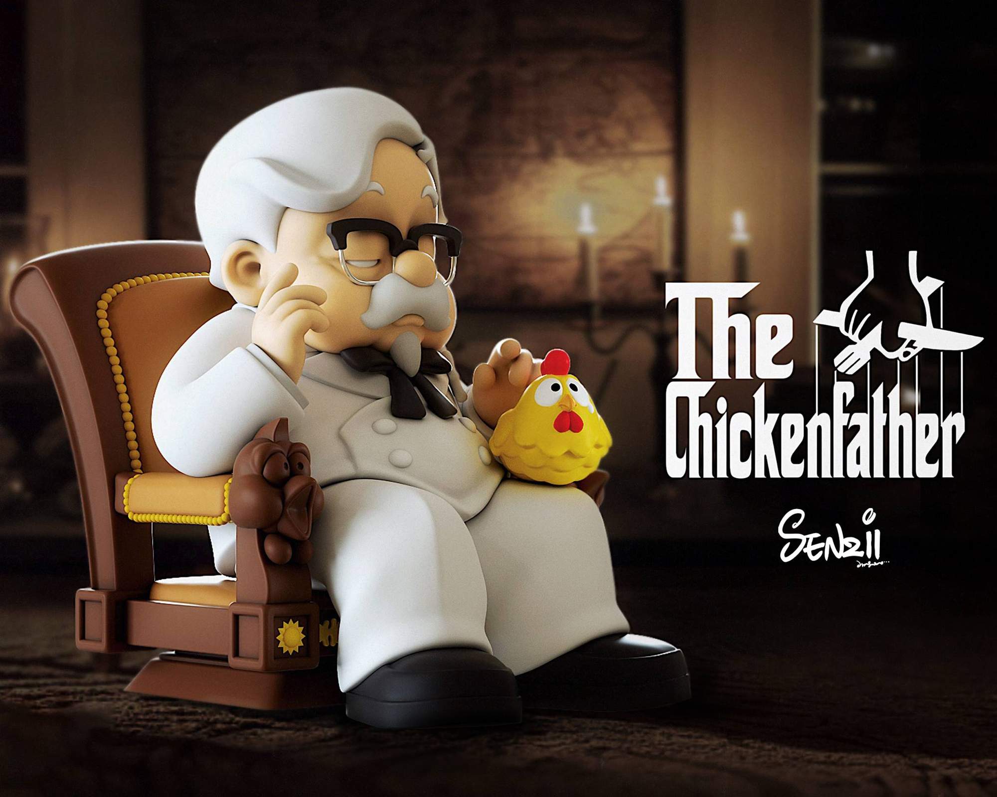 【Pre-sale】 The Chicken Father–Original Design–Senzii Studio