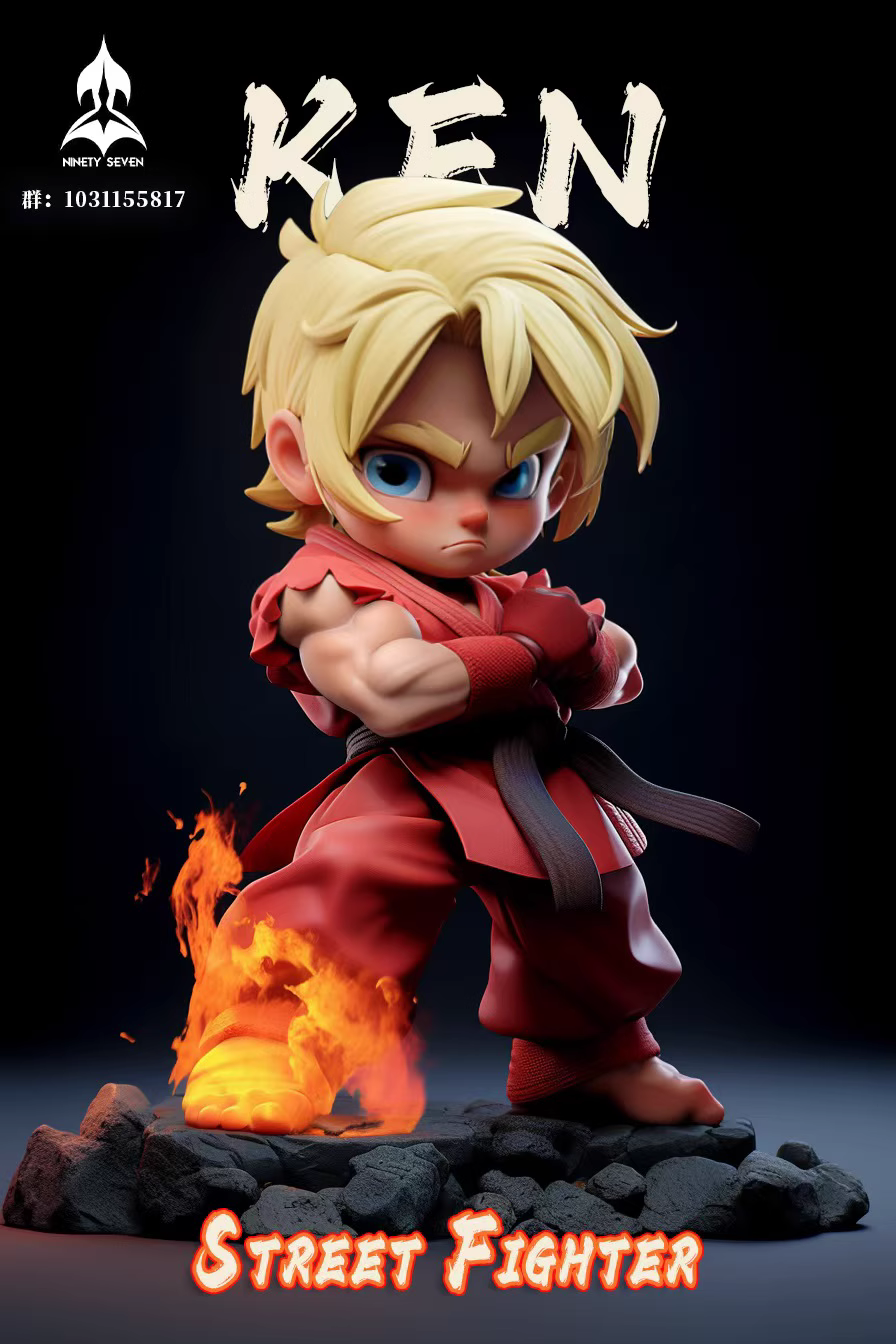【Pre-sale】Q Version Ryu & Ken-Street Fighter-NINETY SEVEN STUDIO