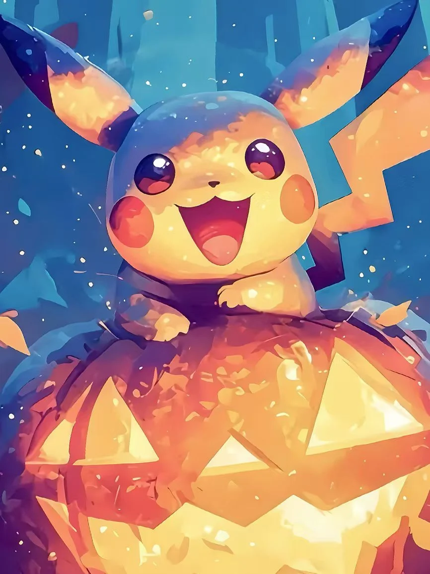【Pre-sale】Decorative Painting of Halloween Pikachu–Pokemon–Xingkong Studio