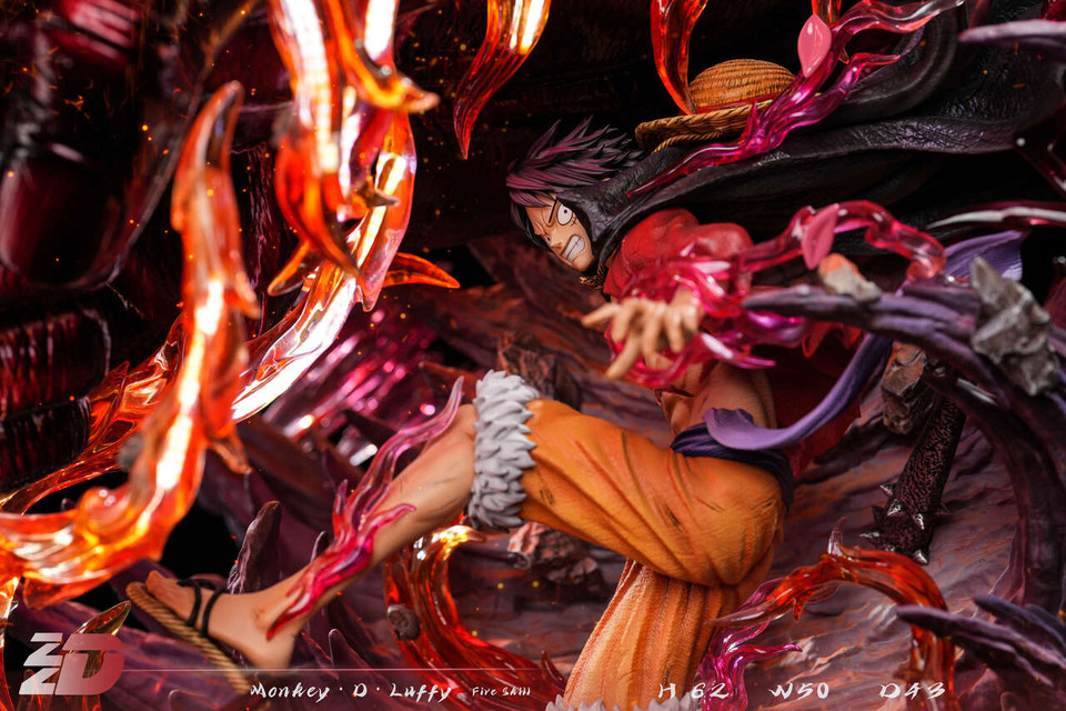 【Pre-sale】1/6 Scale RED ROC Luffy with LED-ZZDD Studio