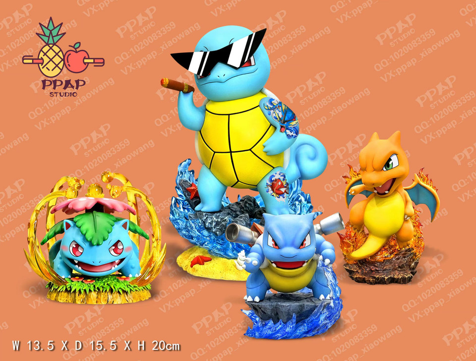 【Pre-sale】Sunglasses-wearing Squirtle-Pokemon-PPAP Studio