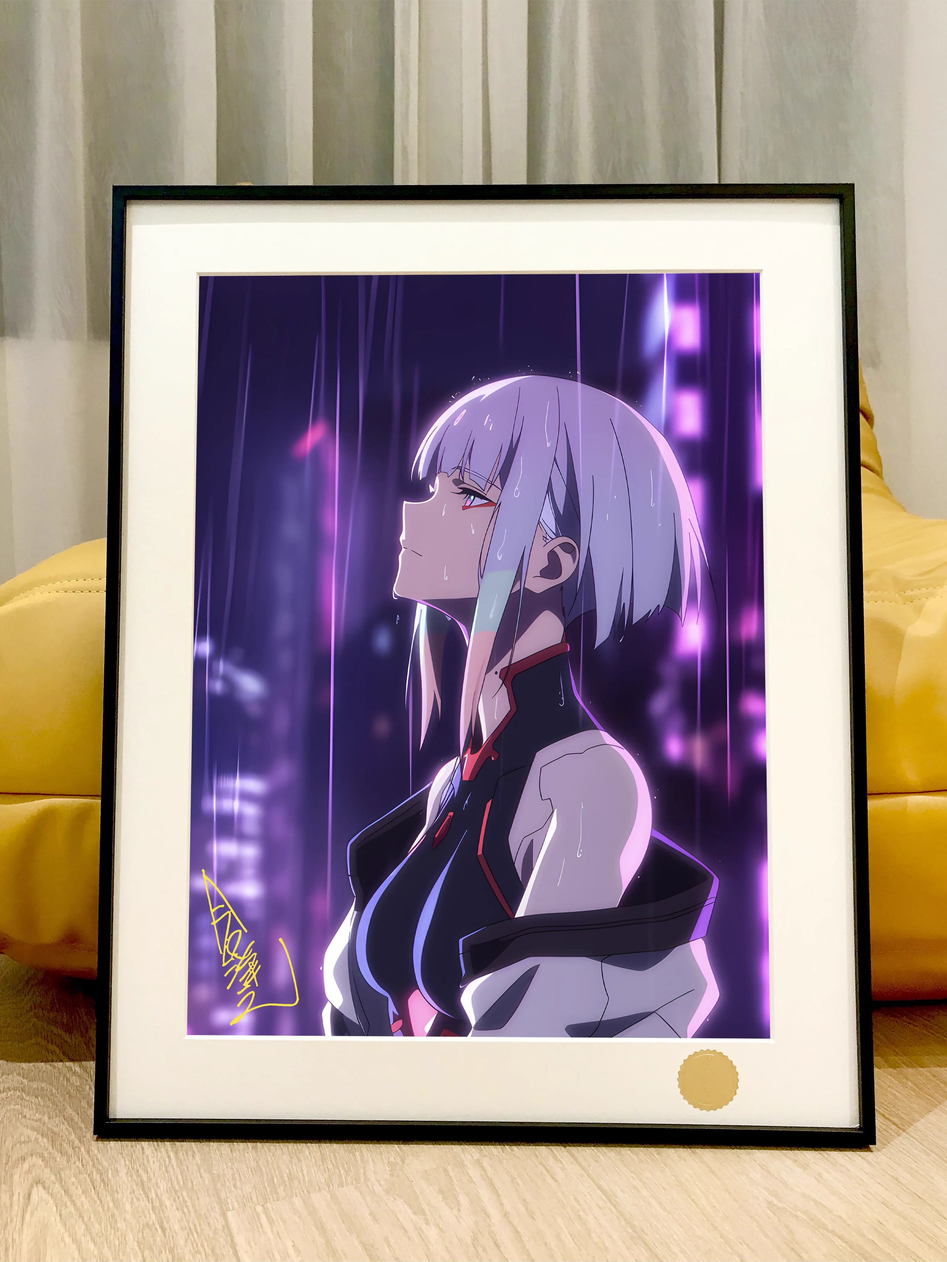 【Pre-sale】Decorative Painting of Rainy Night Lucy-CYBERPUNK EDGERUNNERS-XingKong Studio