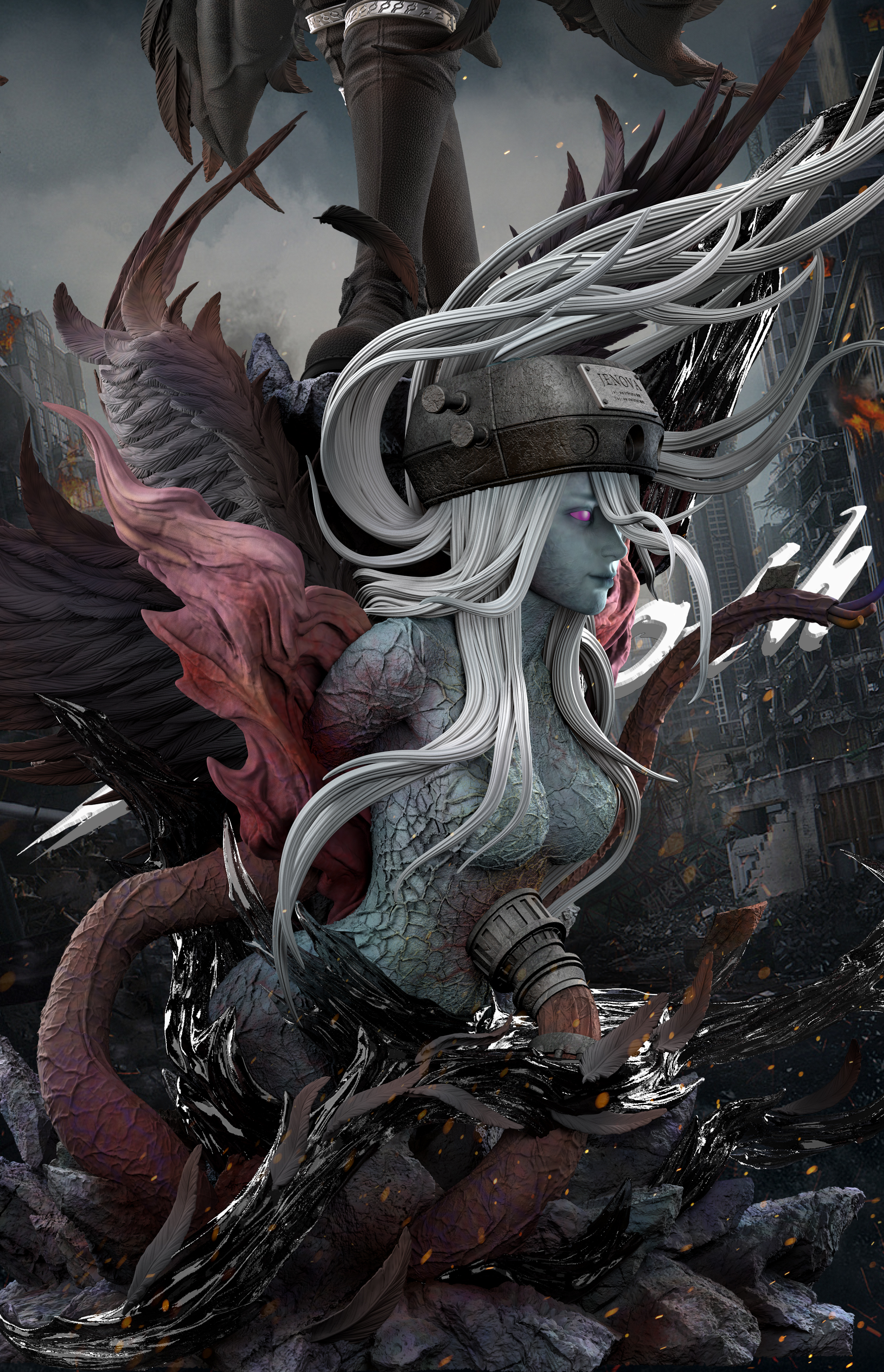 【Pre-sale】1/6 & 1/4 Scale Sephiroth-(FF7) Final Fantasy-hf Studio