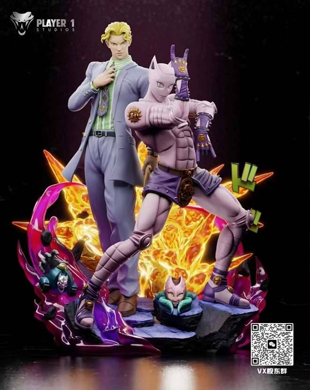 【Pre-sale】1/6 & 1/4 Scale Yoshikage Kira & Killer Queen-JoJo's Bizarre Adventure-Player 1 Studio