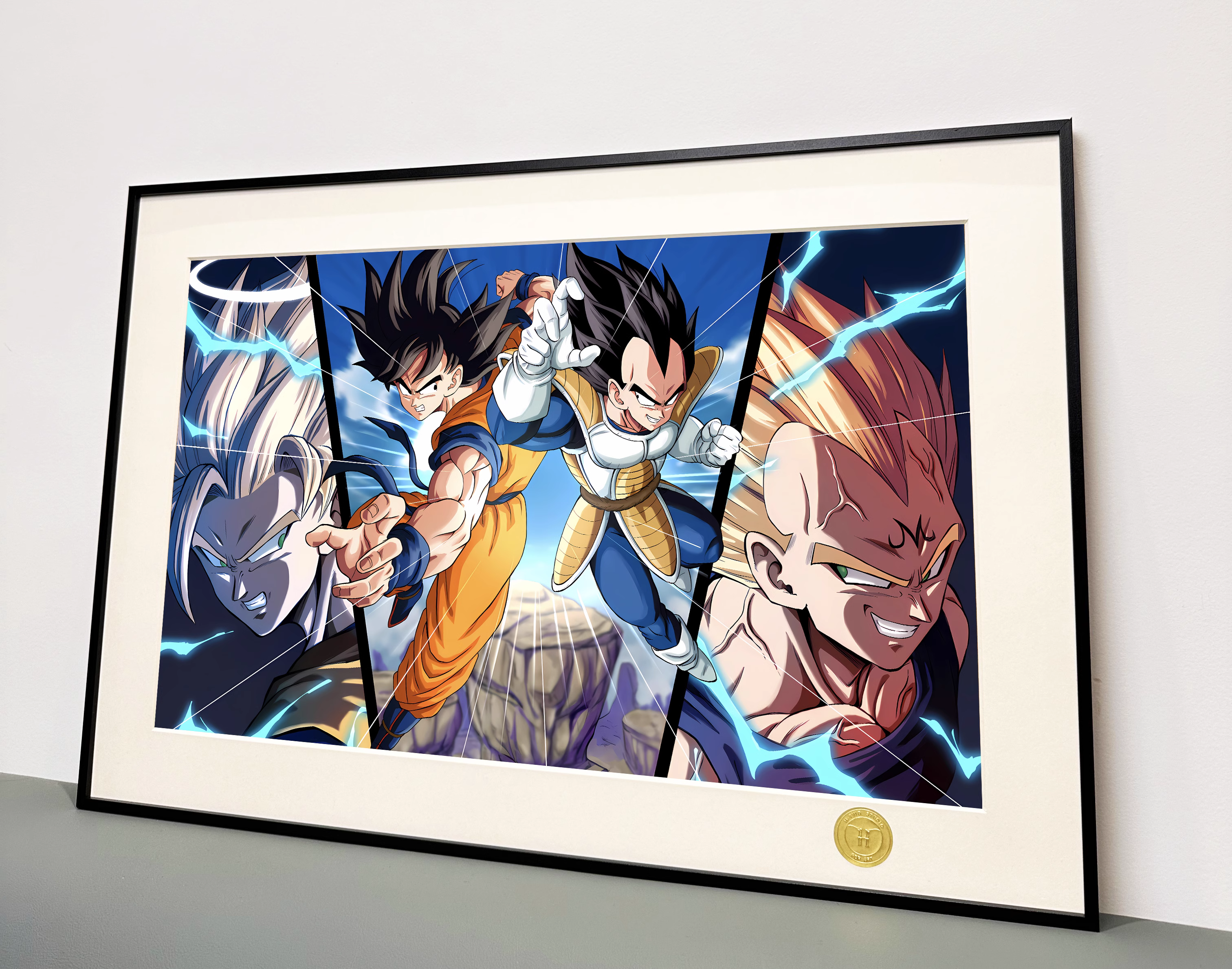 【Pre-sale】Decorative Painting of Son Goku & Vegeta-H2 Studio