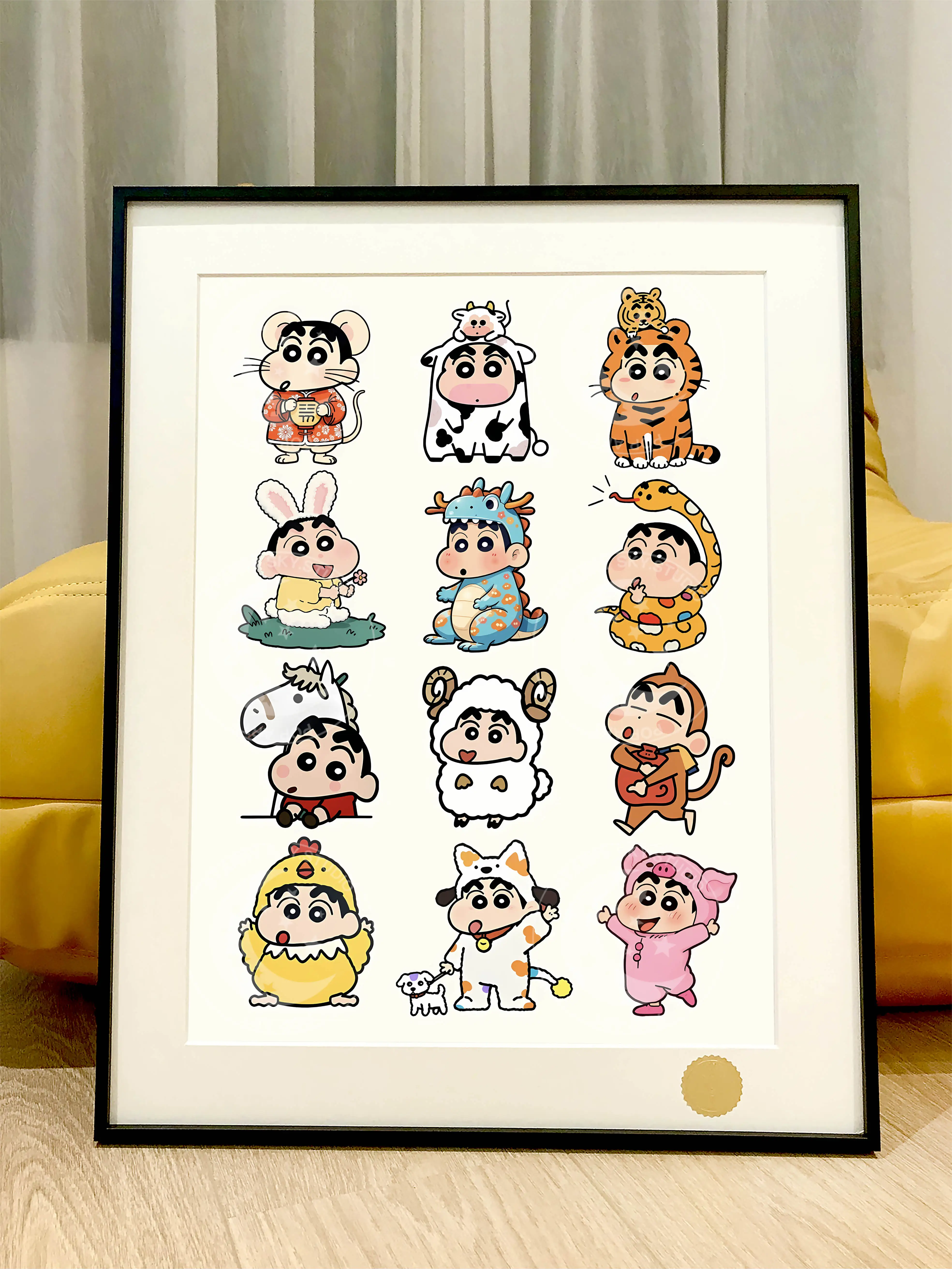 【Pre-sale】Decorative Painting of Twelve Zodiac Signs 野原 しんのすけ-Crayon Shin-XingKong Studio