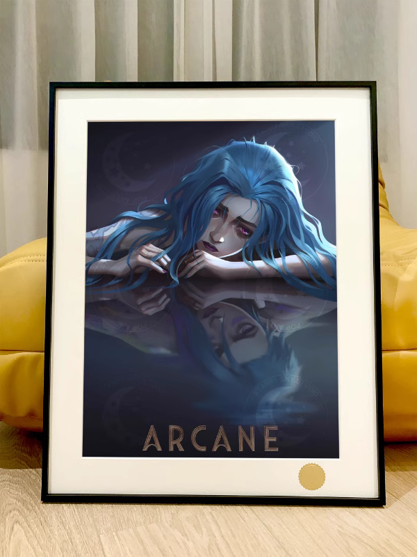 【Pre-sale】Decorative Painting of Sad Arcane Jinx-League of Legends–Xingkong Studio