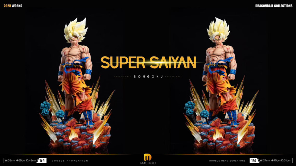 【Pre-sale】1/6 & 1/4 Scale SS Goku with LED-DU Studio