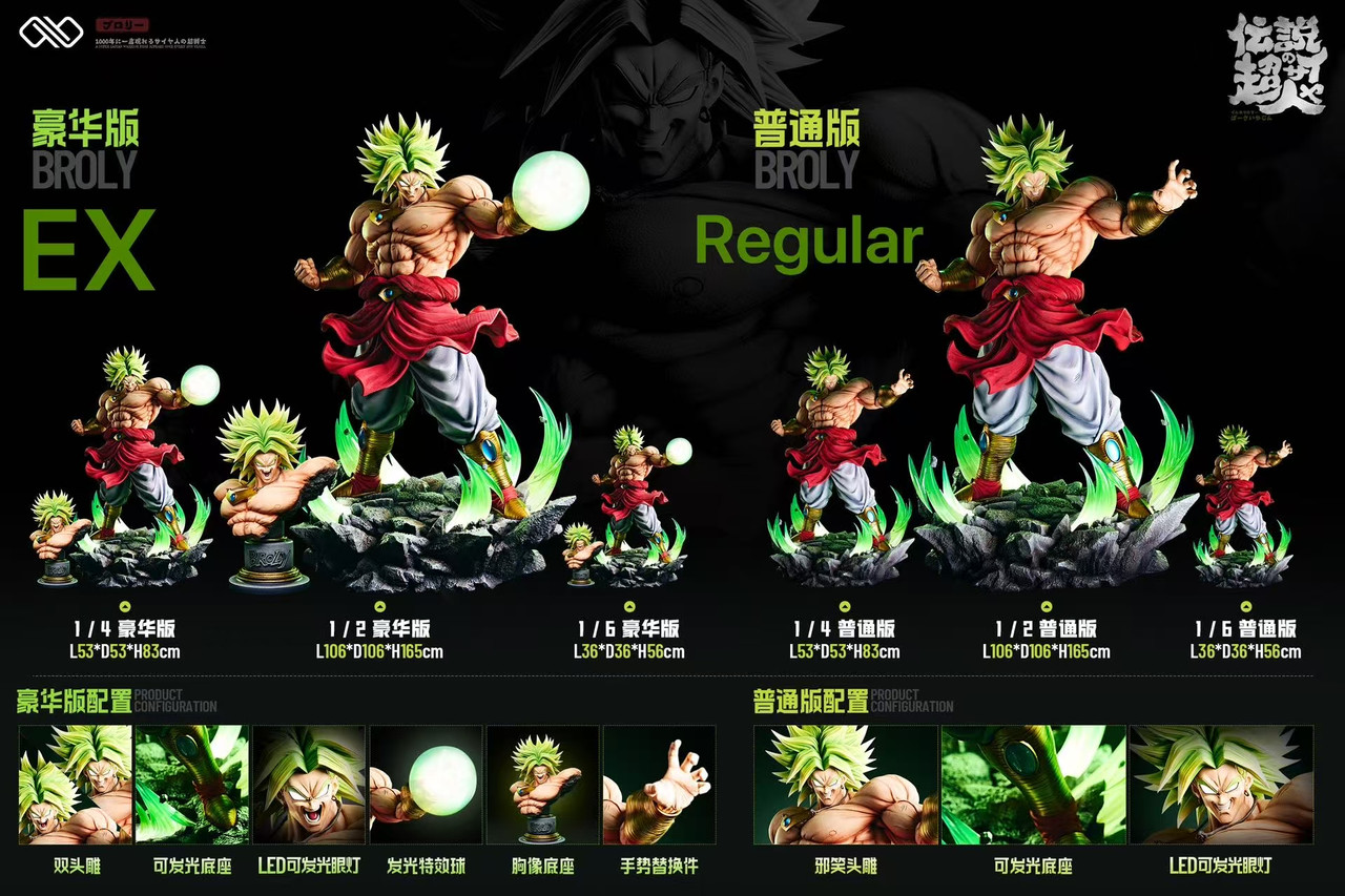 【Pre-sale】1/2, 1/6 & 1/4 Scale Broly with LED-Infinity Studio