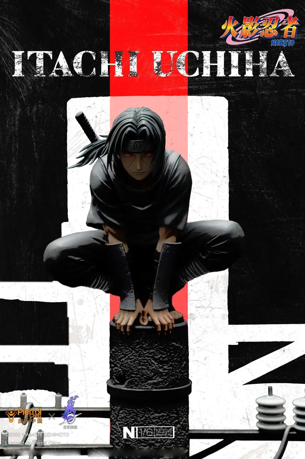 【Sold out】1/6 Scale Nova Series Licensed Anbu Itachi Uchiha with LED-Pickstar Studio