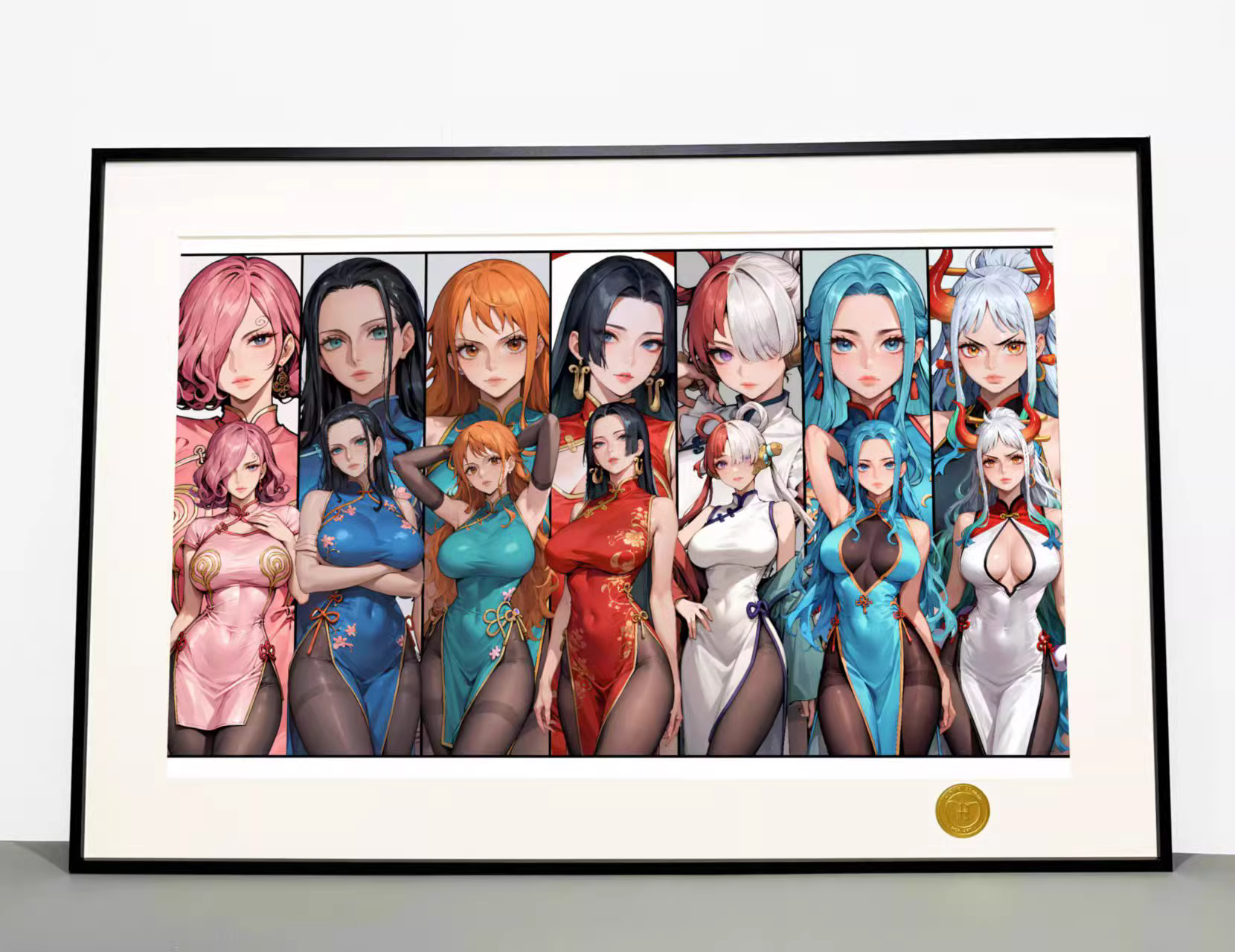 【Pre-sale】Decorative Painting of Seven Girls Dressed in Cheongsam-H2 Studio