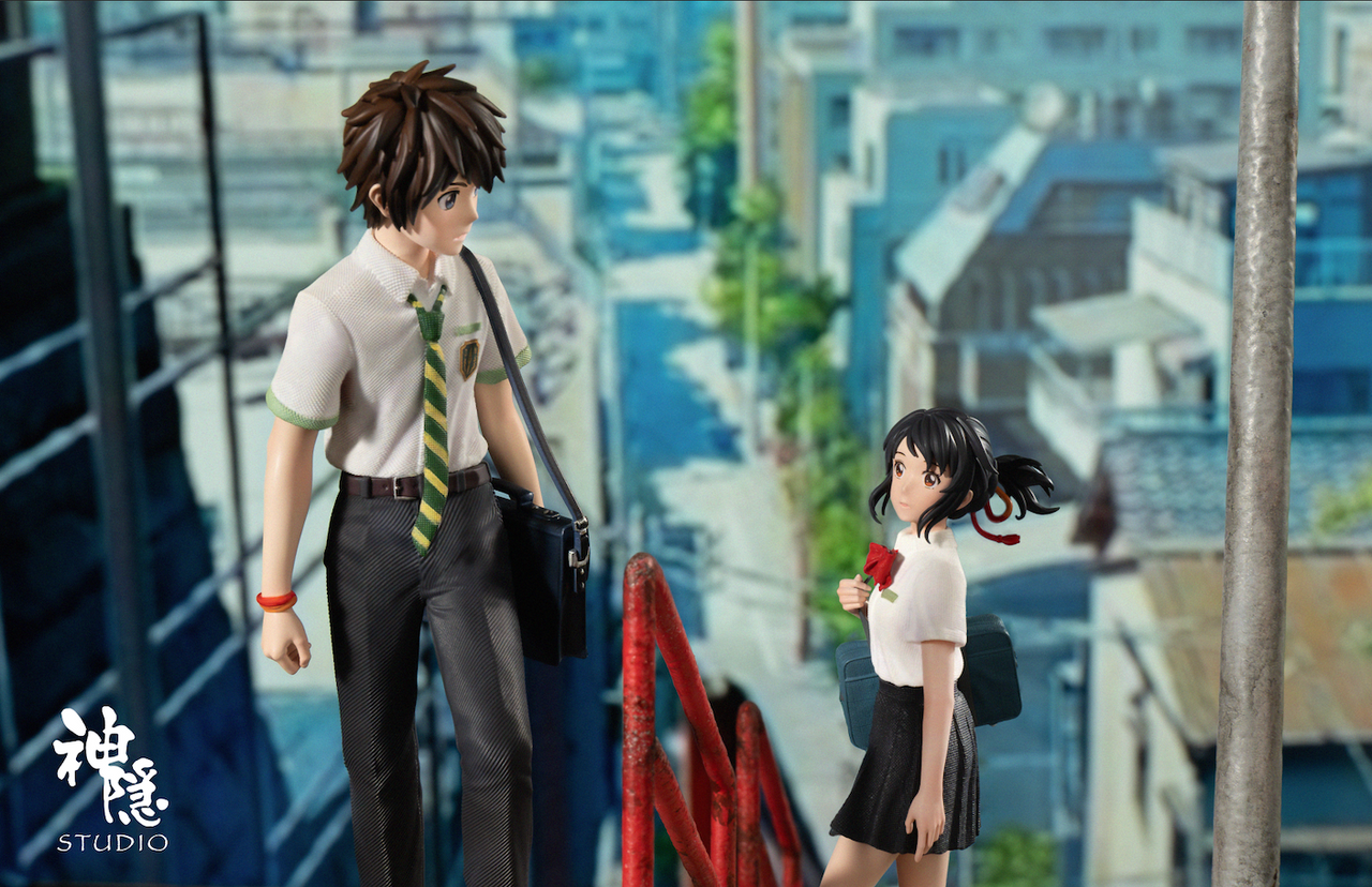 【In stock】Mitsuha Miyamizu & Taki Tachibana with LED-Your Name-ShenYin Studio