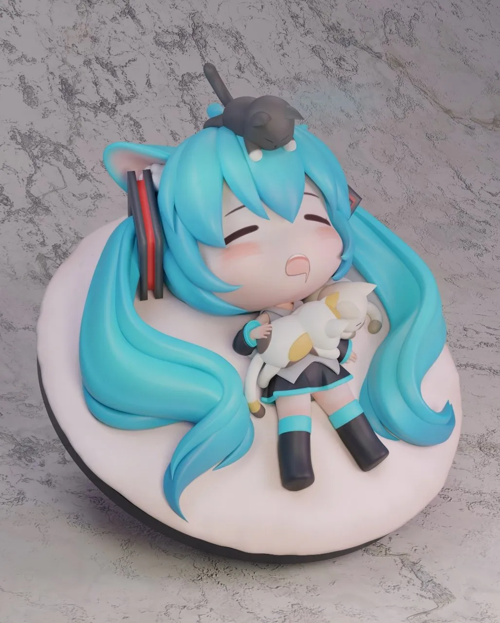 【Pre-sale】Chibi Ver. Cat Hatsune Miku-VOCALOID-ChaoShe Studio