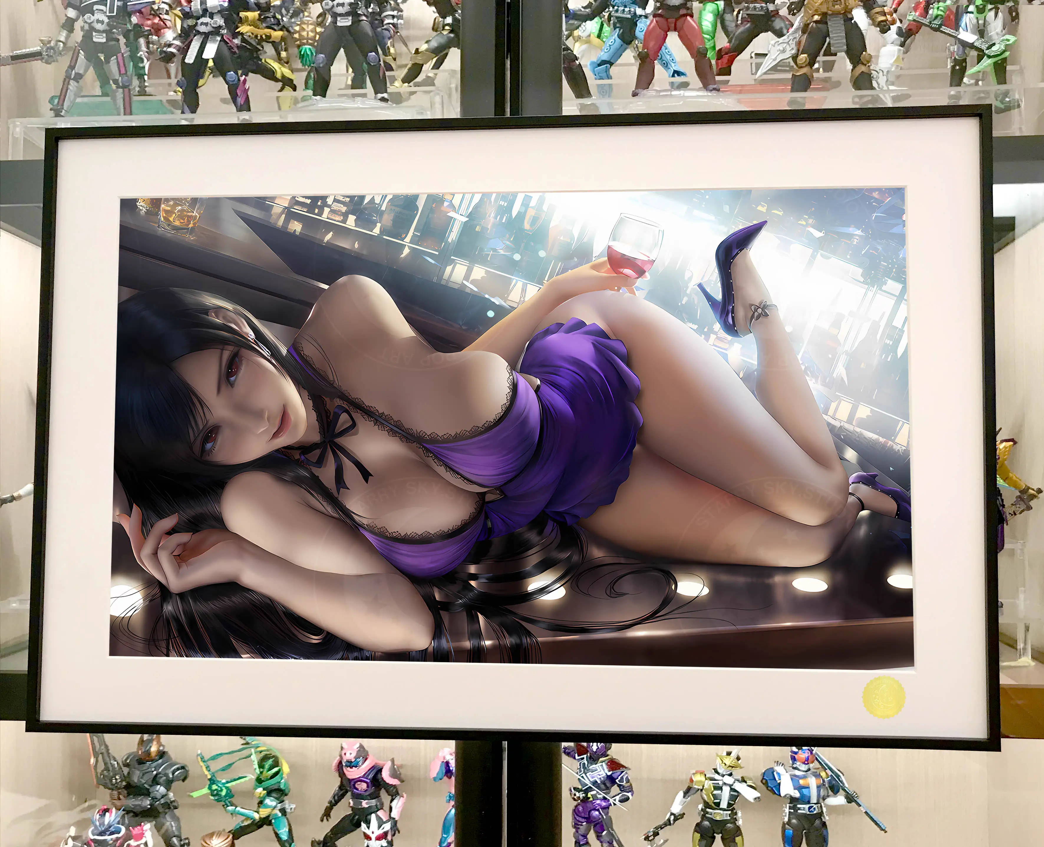 【Pre-sale】Decorative Painting of Bar Counter Tifa-Final Fantasy-XingKong Studio