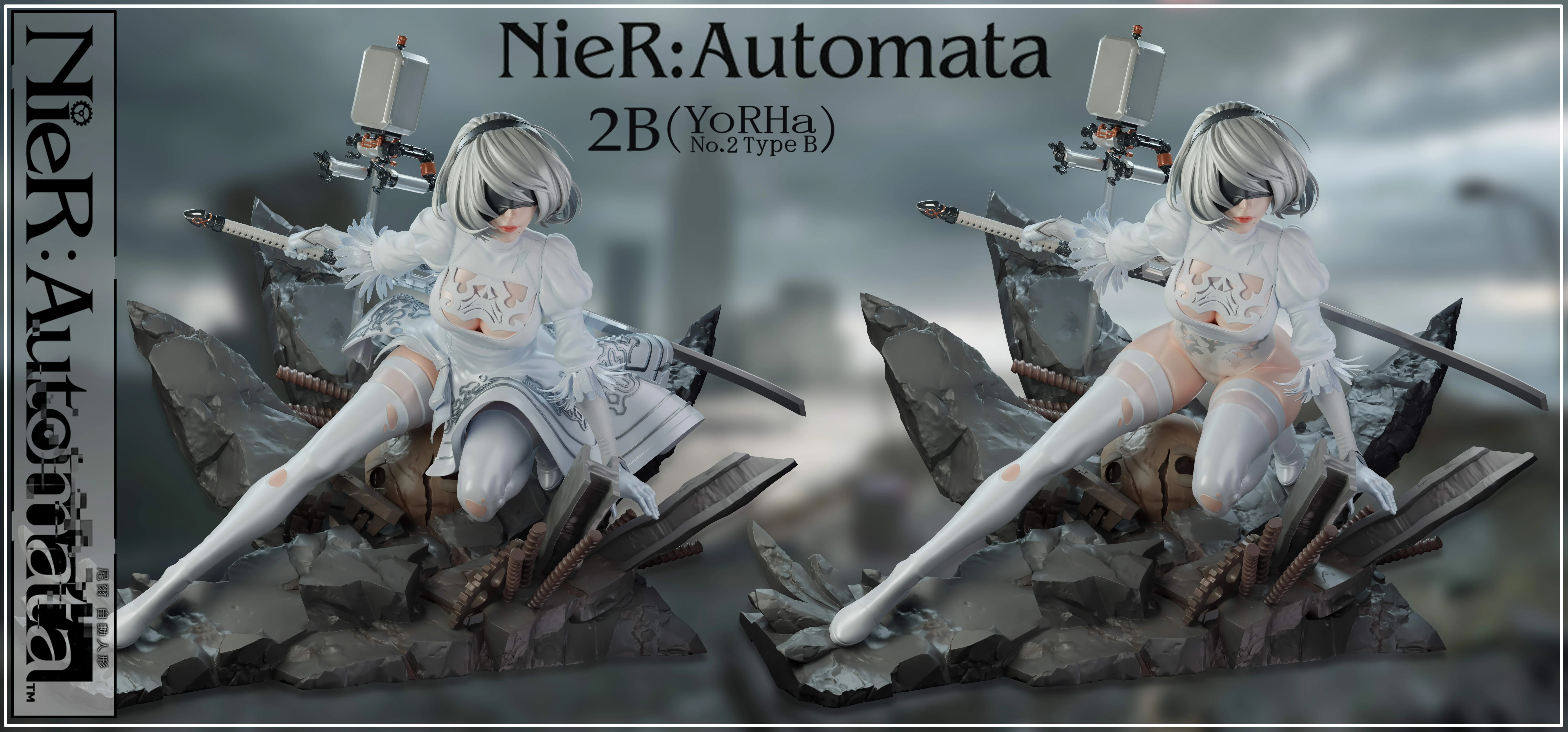【Pre-sale】1/4 Scale 2B-NieR:Automata-YUMS-CROW Studio