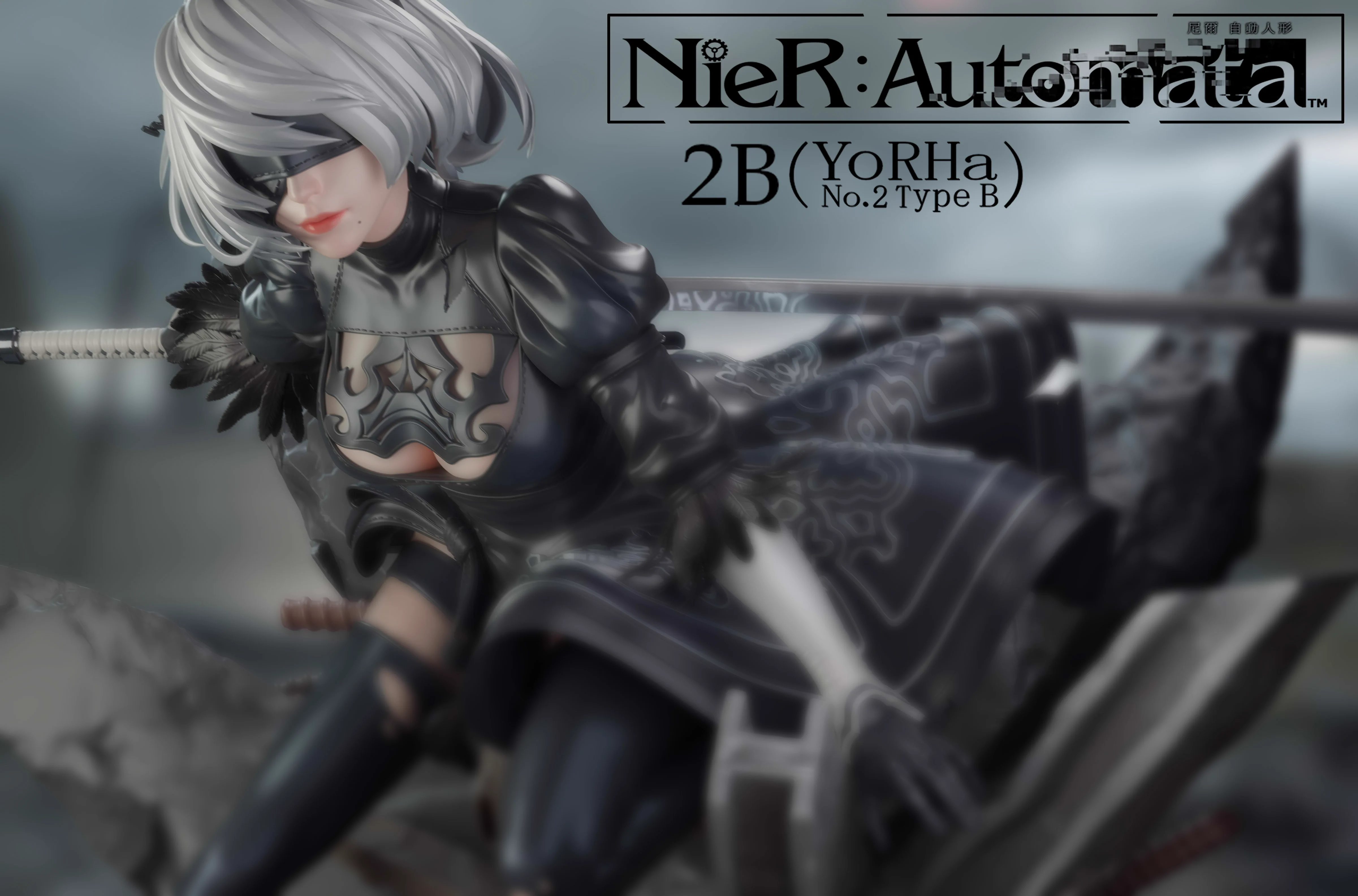 【Pre-sale】1/4 Scale 2B-NieR:Automata-YUMS-CROW Studio