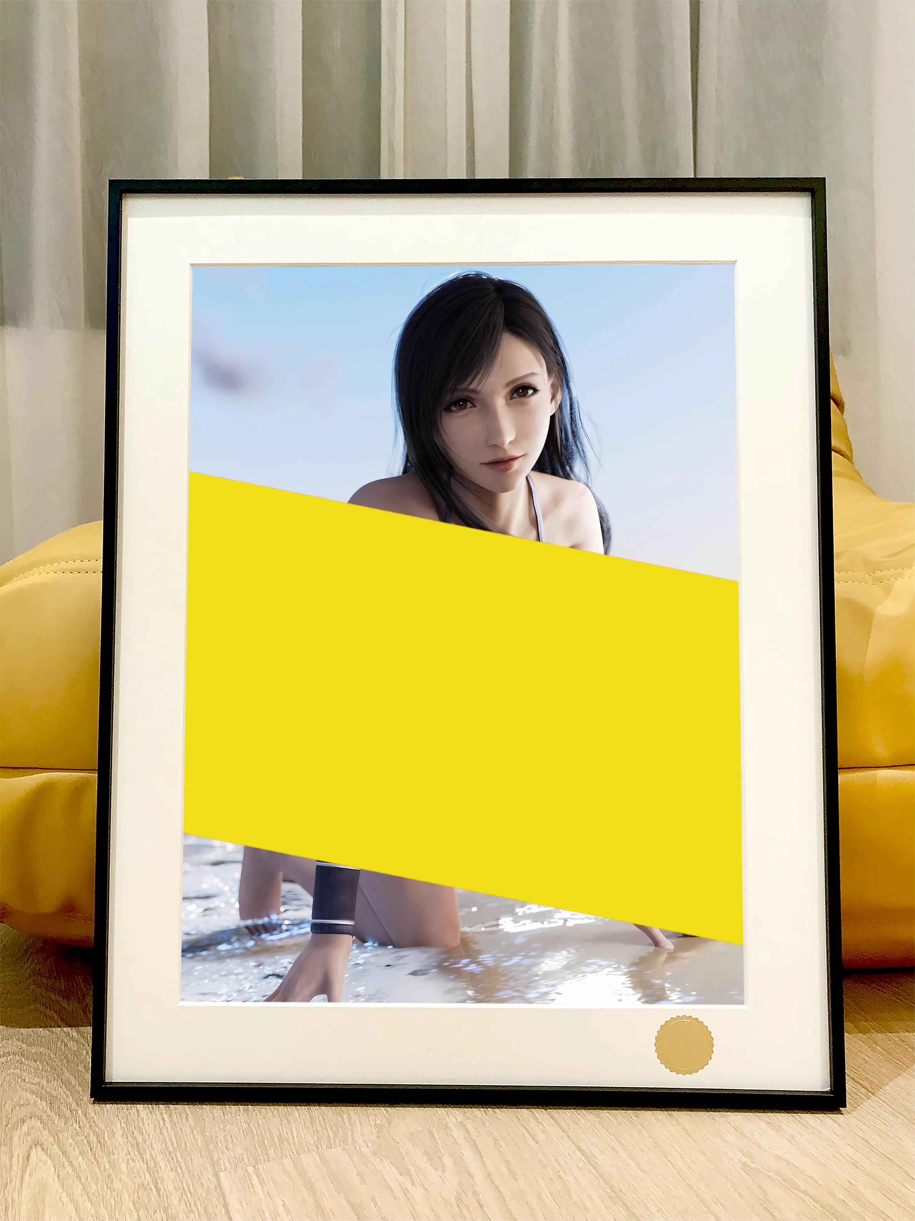 【Pre-sale】Decorative Painting of Sandy Beach Tifa-Final Fantasy-XingKong Studio