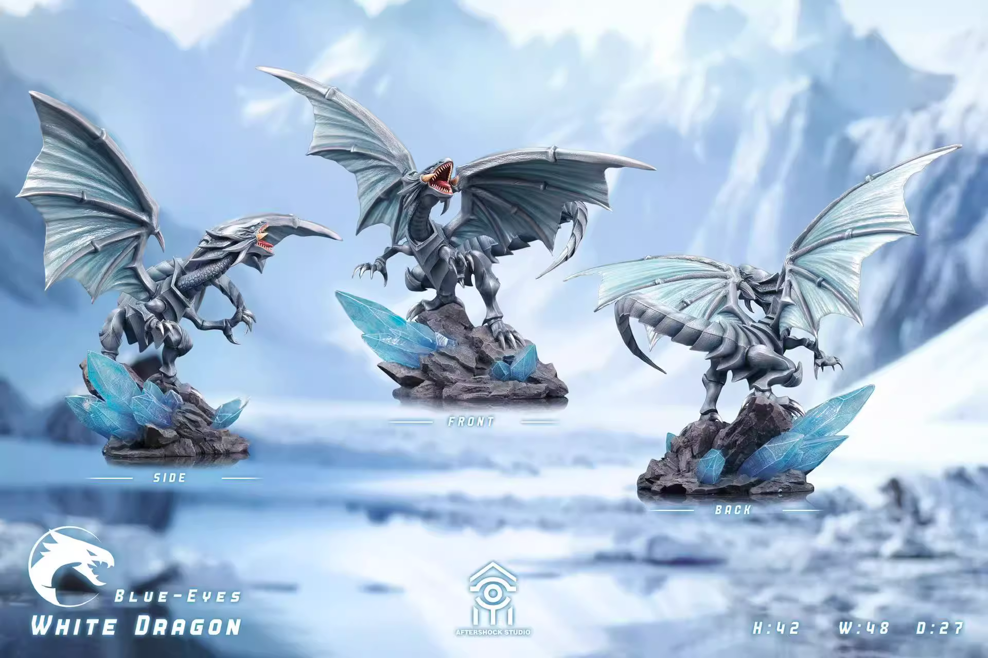 【Pre-sale】Blue-Eyes White Dragon and Red-Eyes Black Dragon-Duel Monsters/Yu-Gi-Oh!-Aftershock Studio