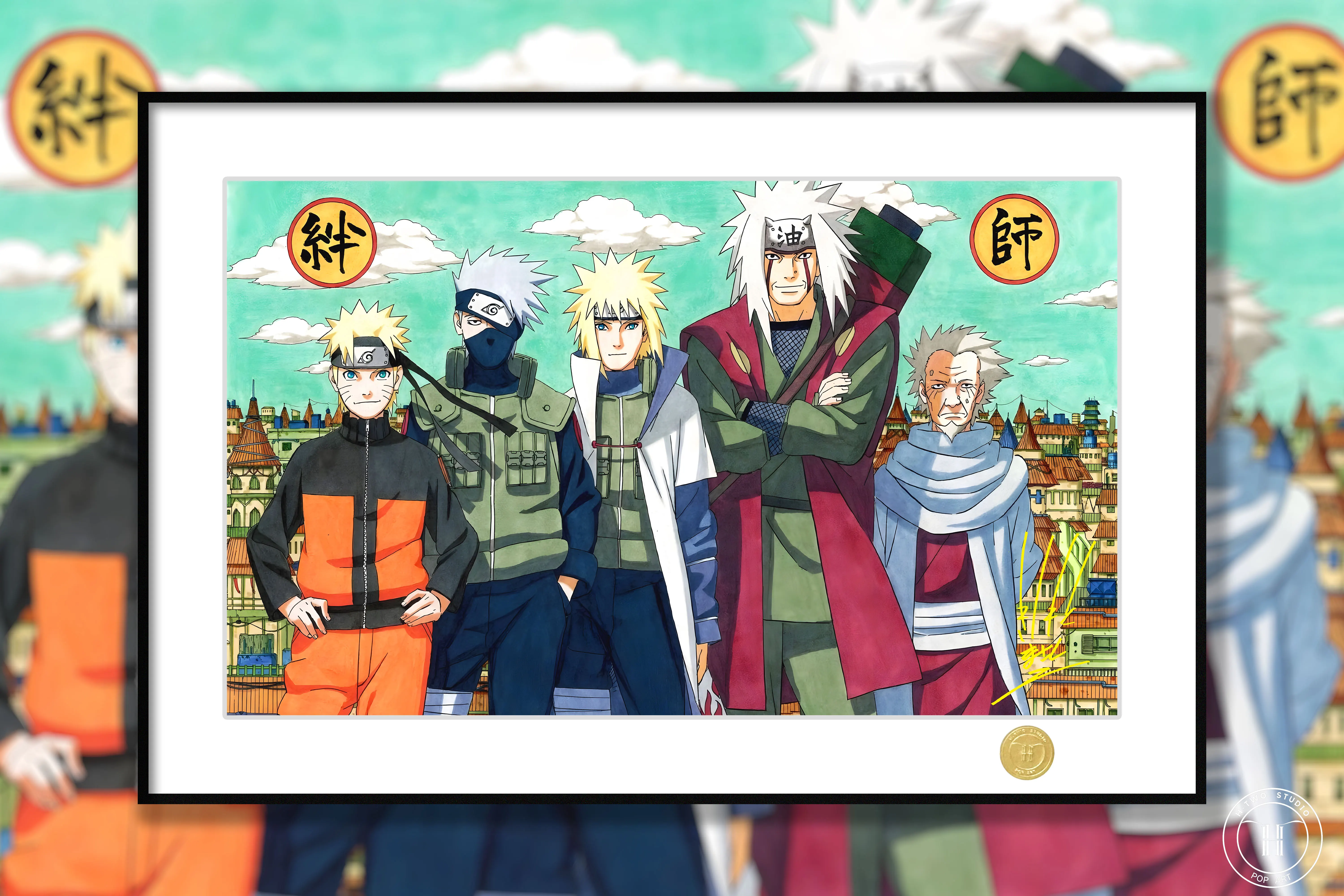 【Pre-sale】Decorative Painting of Five Characters-H2 Studio