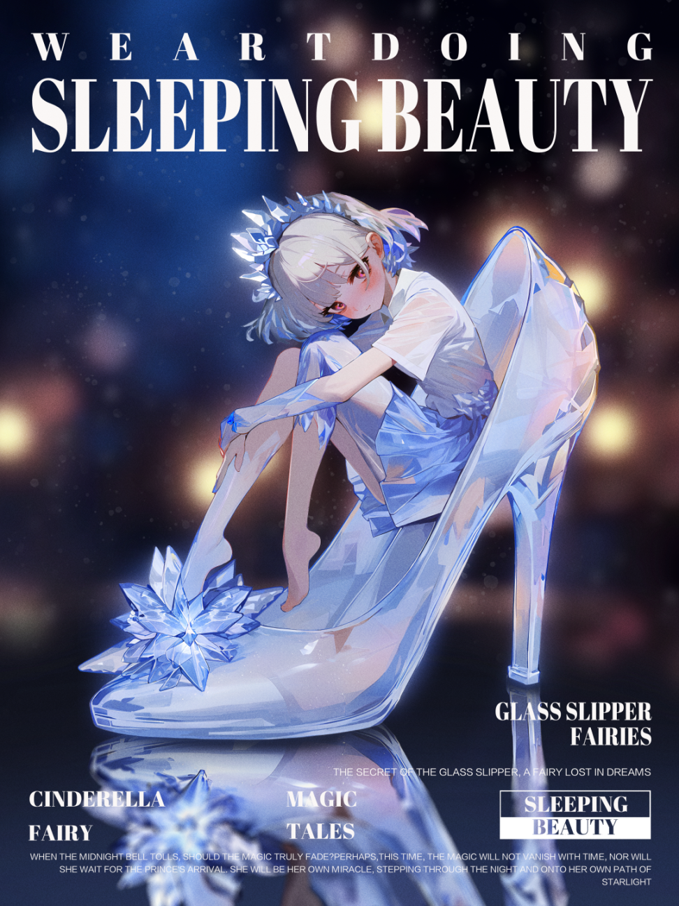 【Sold out】Sleeping Beauty Glass Slipper Fairies-Original Design-WeArtDoing Studio