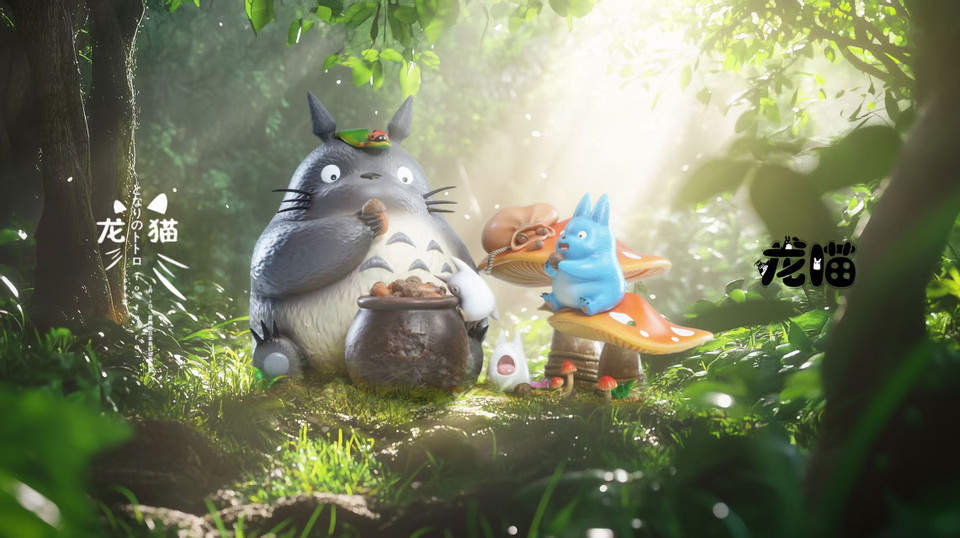 【Pre-sale】Eating Acorns Totoro Family-My Neighbor Totoro-LongMiao Studio