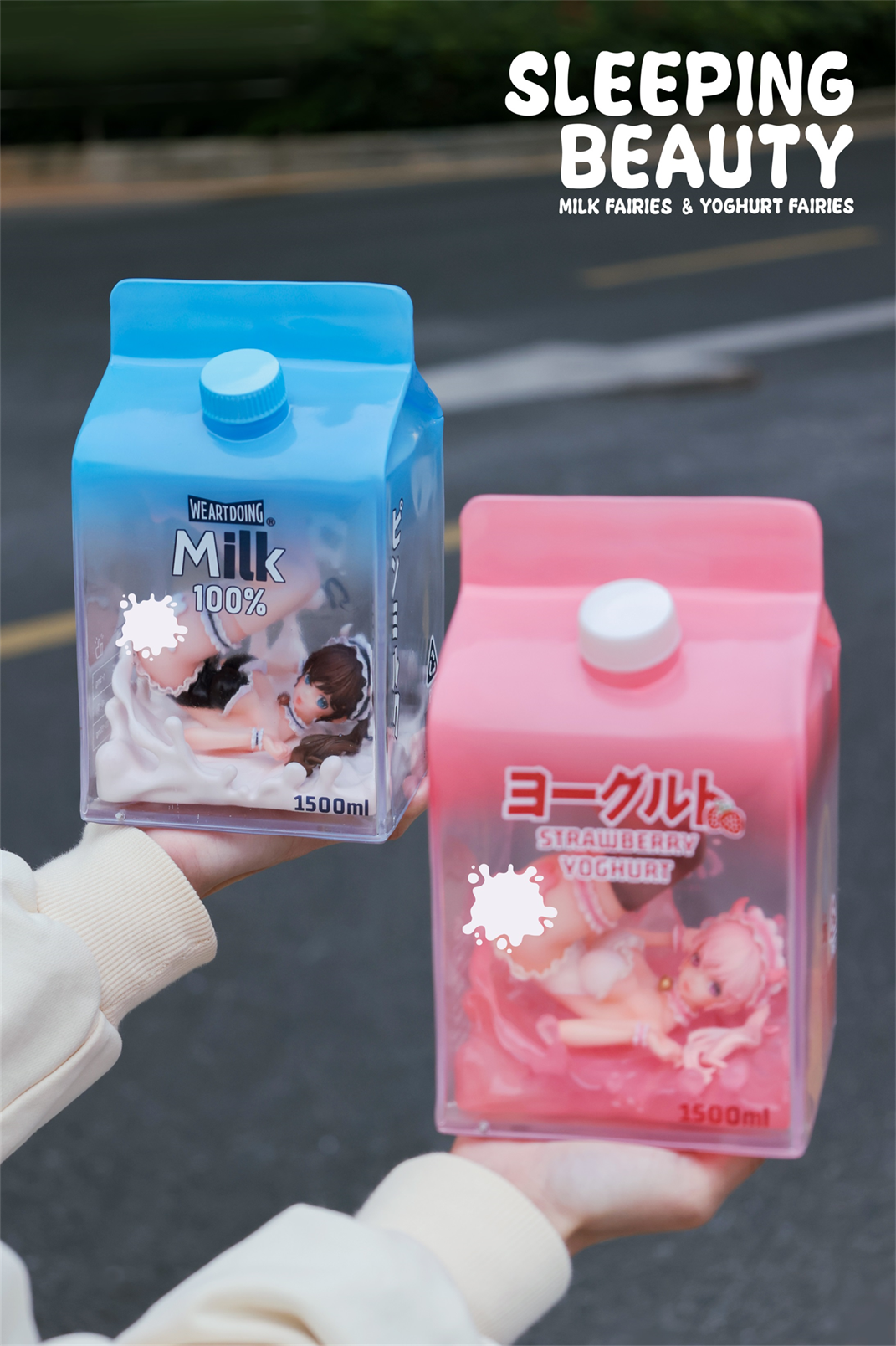 【Sold out】Milk Fairies-Milky Mirage and Yoghurt Fairies-Strawberry Dreamscape-Original Design-WeArtDoing Studio
